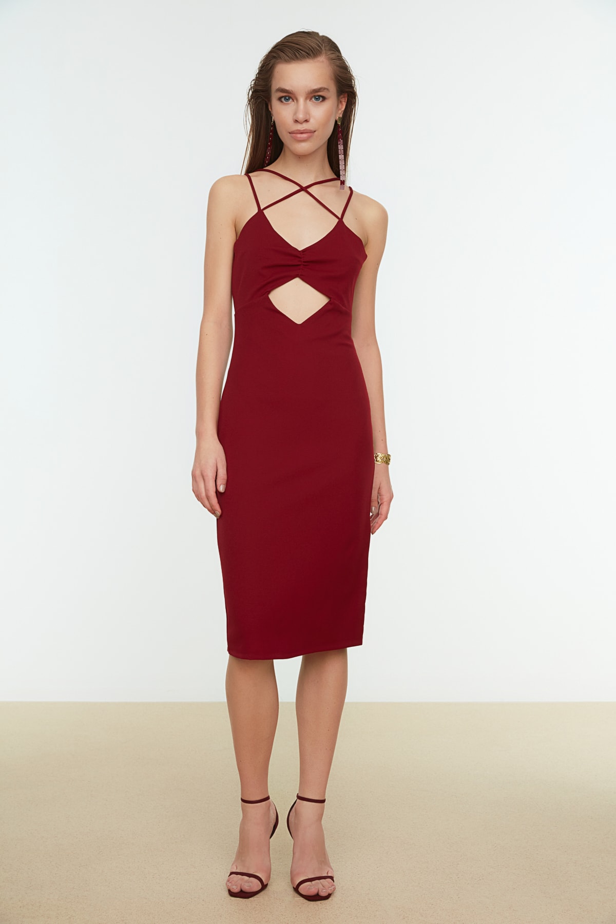 Trendyol Dress - Bordeaux - Bodycon