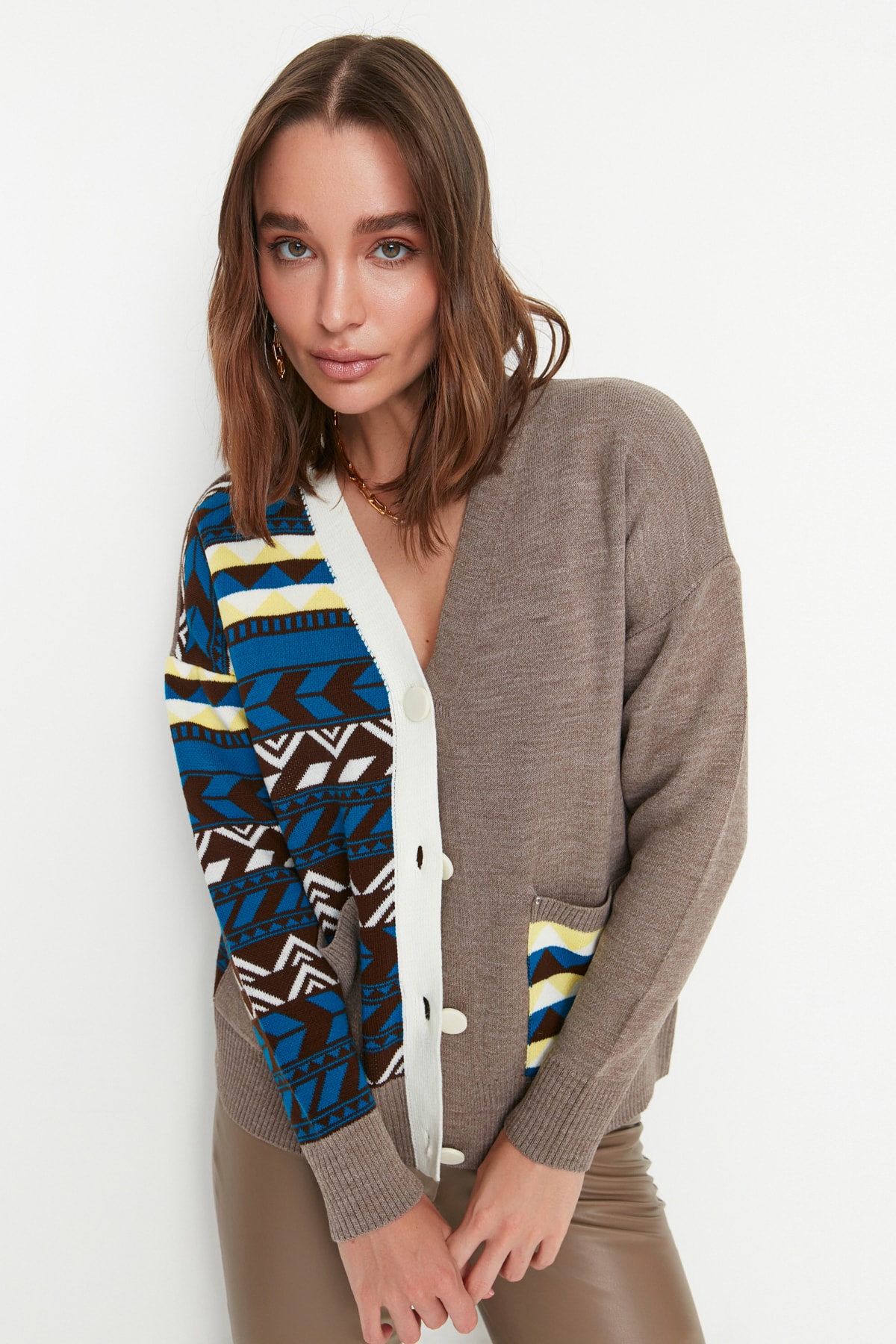 Women's cardigan Trendyol Jacquard