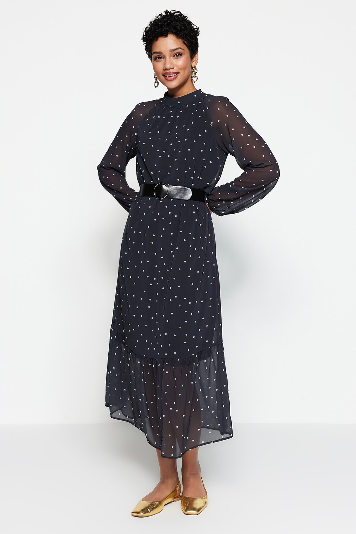 Rochie damă, Trendyol Polka-dot detailed