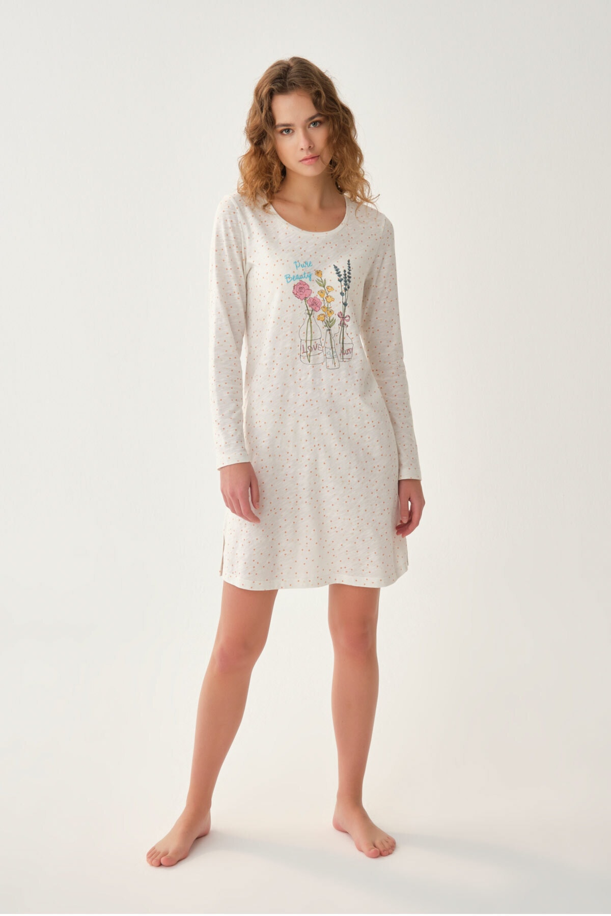 Dagi Nightgown - Ecru - Basic