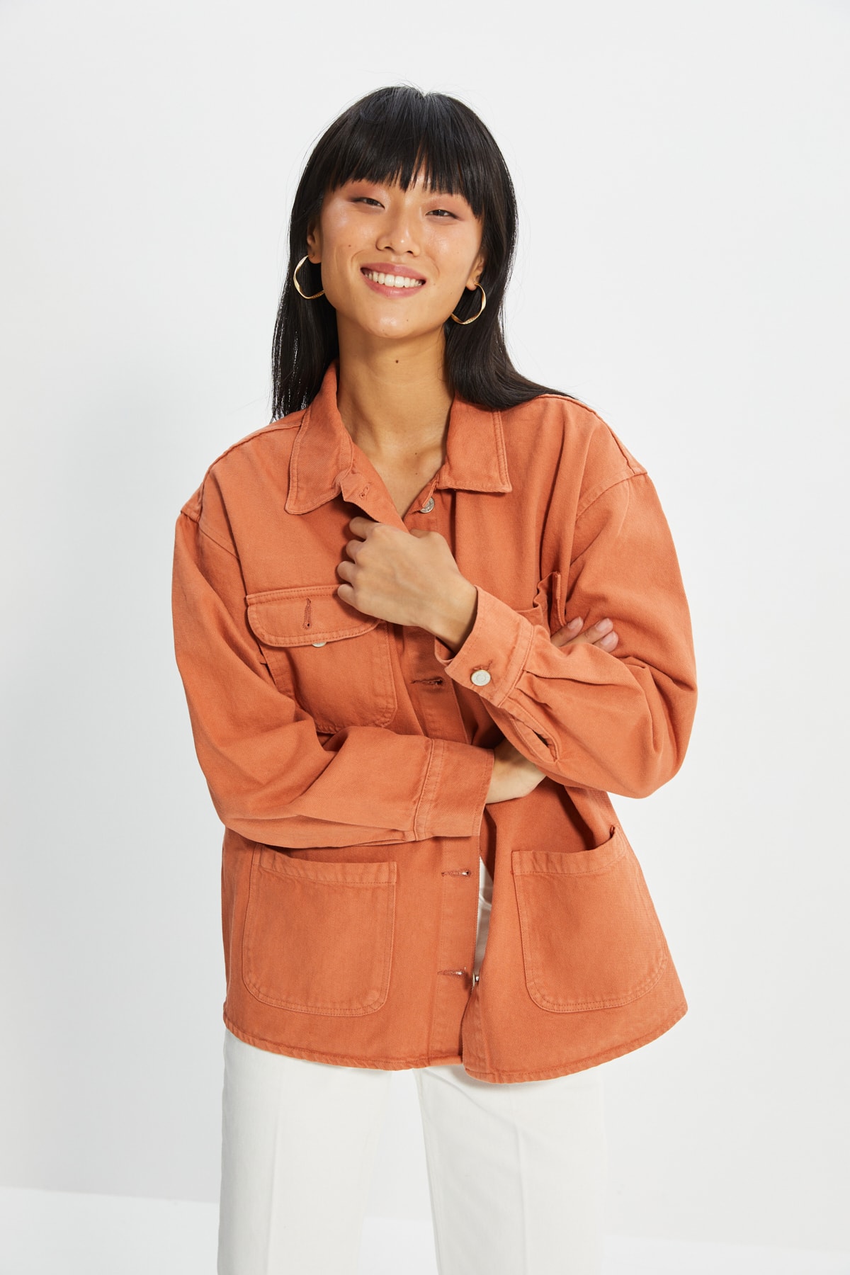 Trendyol Jacket - Brown - Regular fit