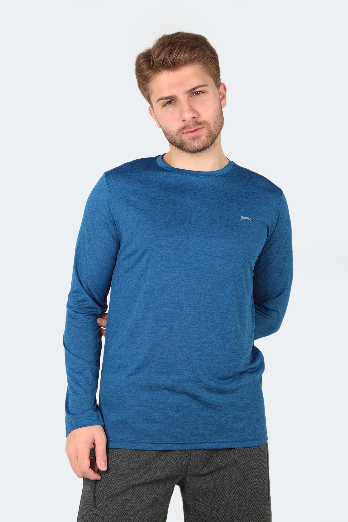 Slazenger Ranald Pánske tričko Saxe Modré