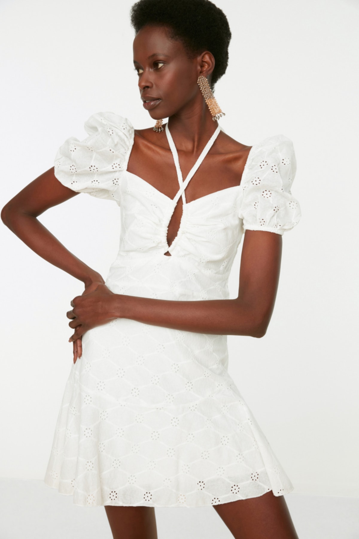 Rochie dama Trendyol Ecru