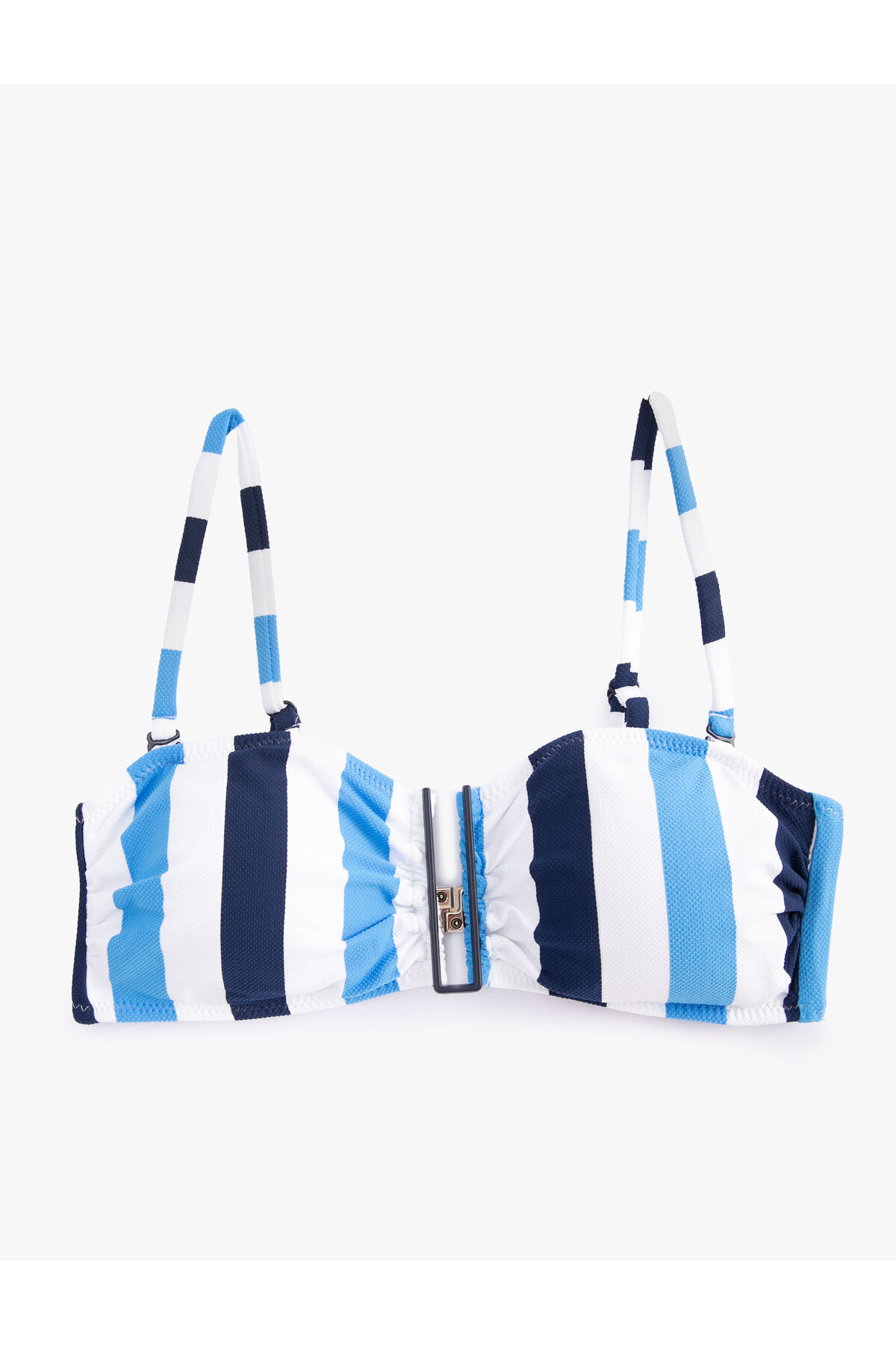 Top de bikini din bumbac cu bretele detașabile