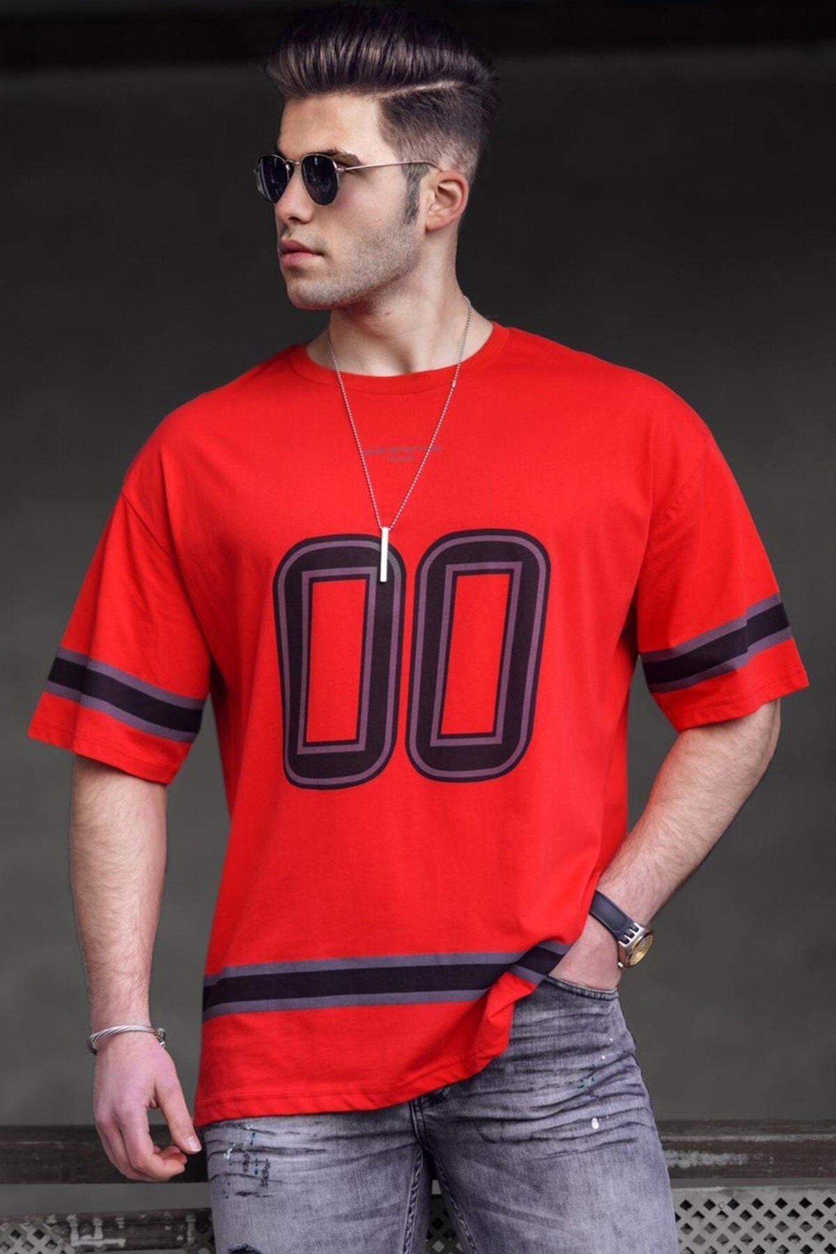 Levně Madmext Red Men's T-Shirt 4974