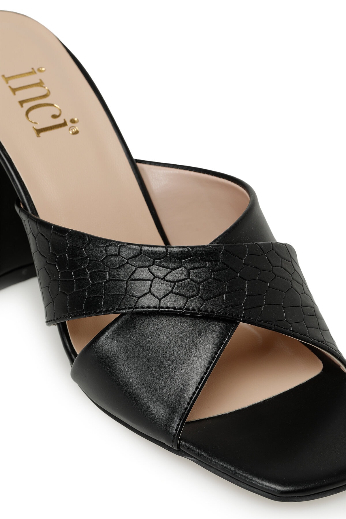 İnci Berthe.k 3fx Black Women&#039;s Heeled Slippers