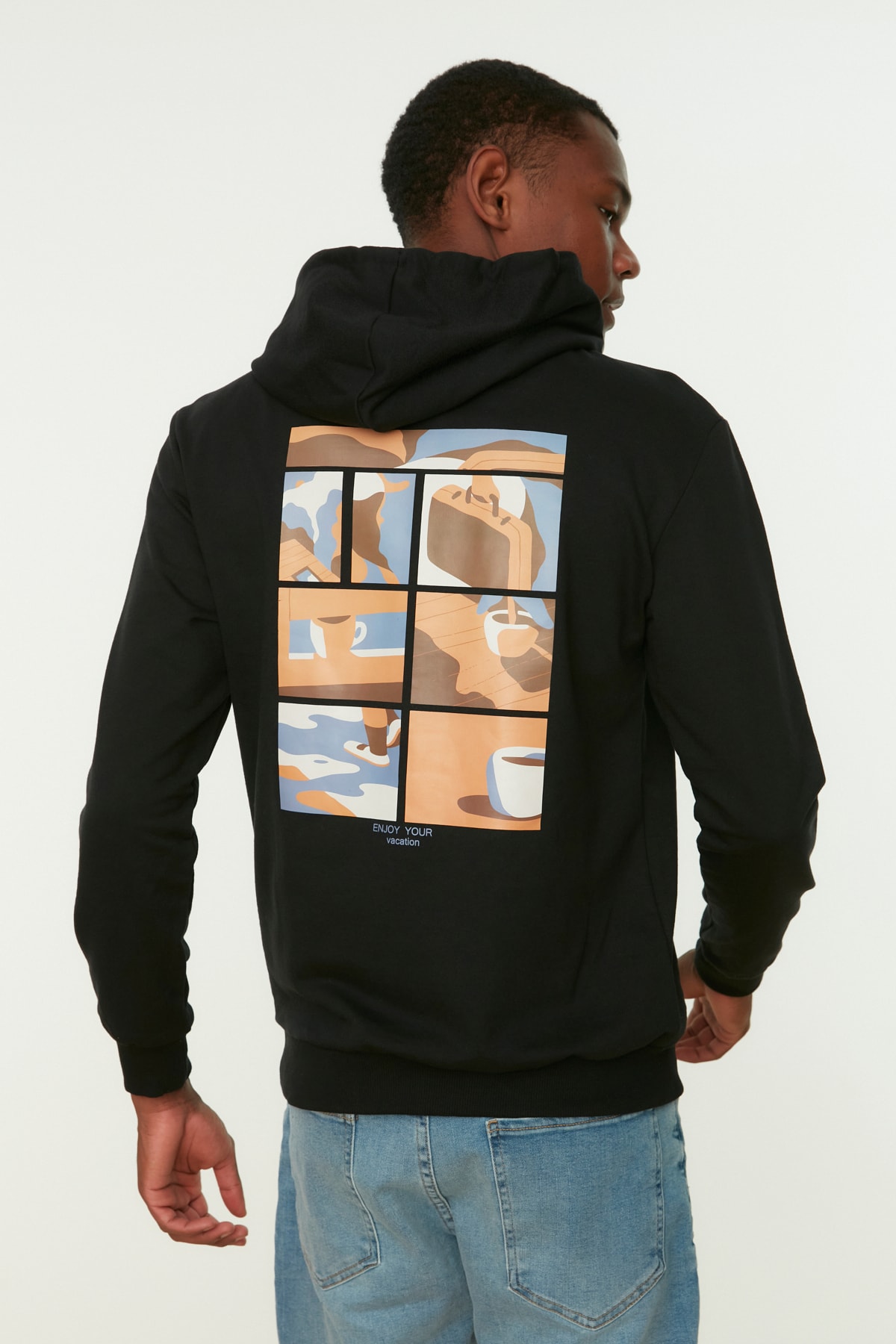 Trendyol Sweatshirt - Black - Regular fit