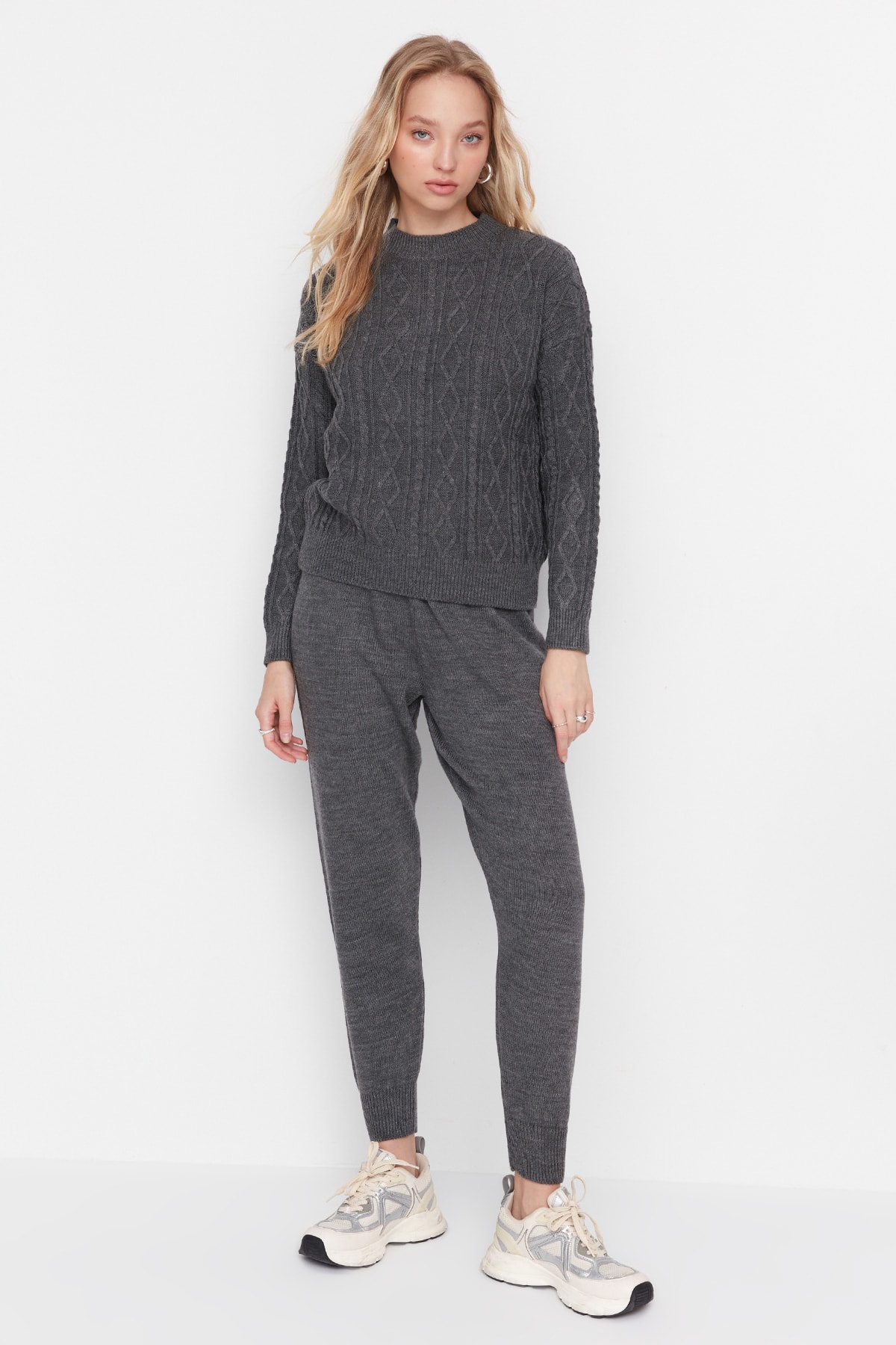 Trendyol Two-Piece Set - Gray - Regular fit