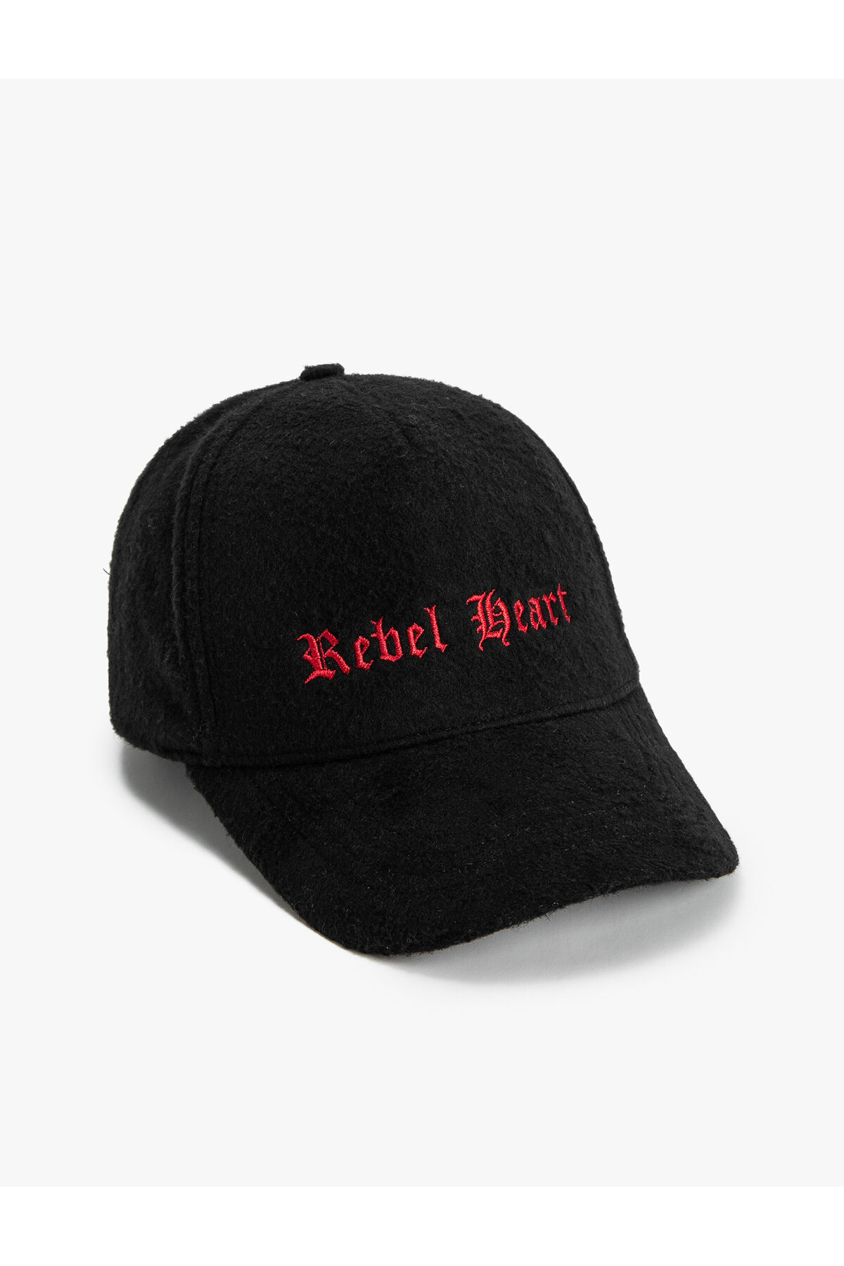 Koton Cap Hat Slogan Embroidered Wool Blended