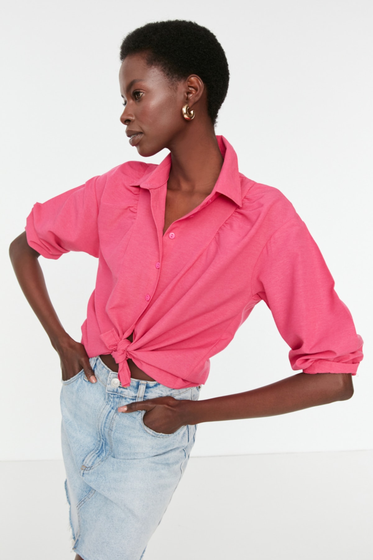 Trendyol Shirt - Rosa - Regular fit