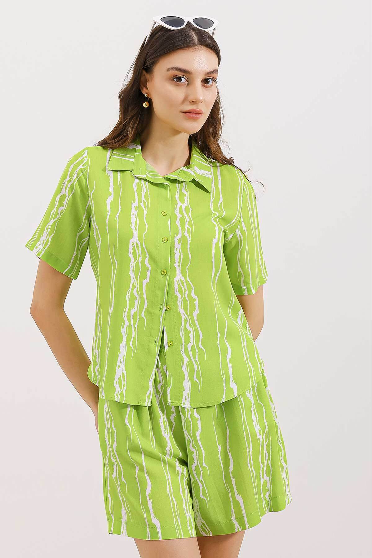 Levně Bigdart 20190 Short Shirt Double Suit - Green