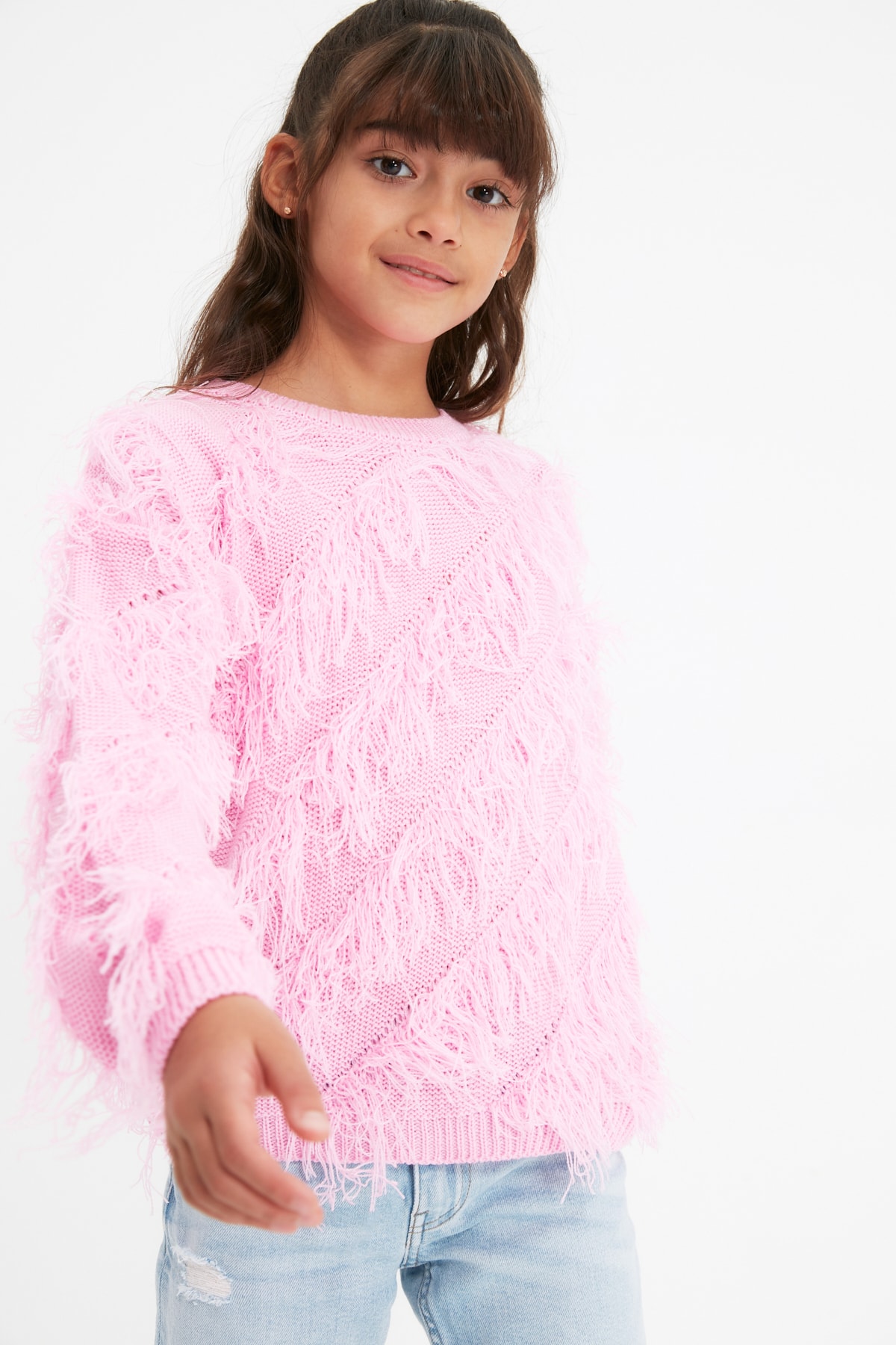 Trendyol Sweater - Pink - Regular fit