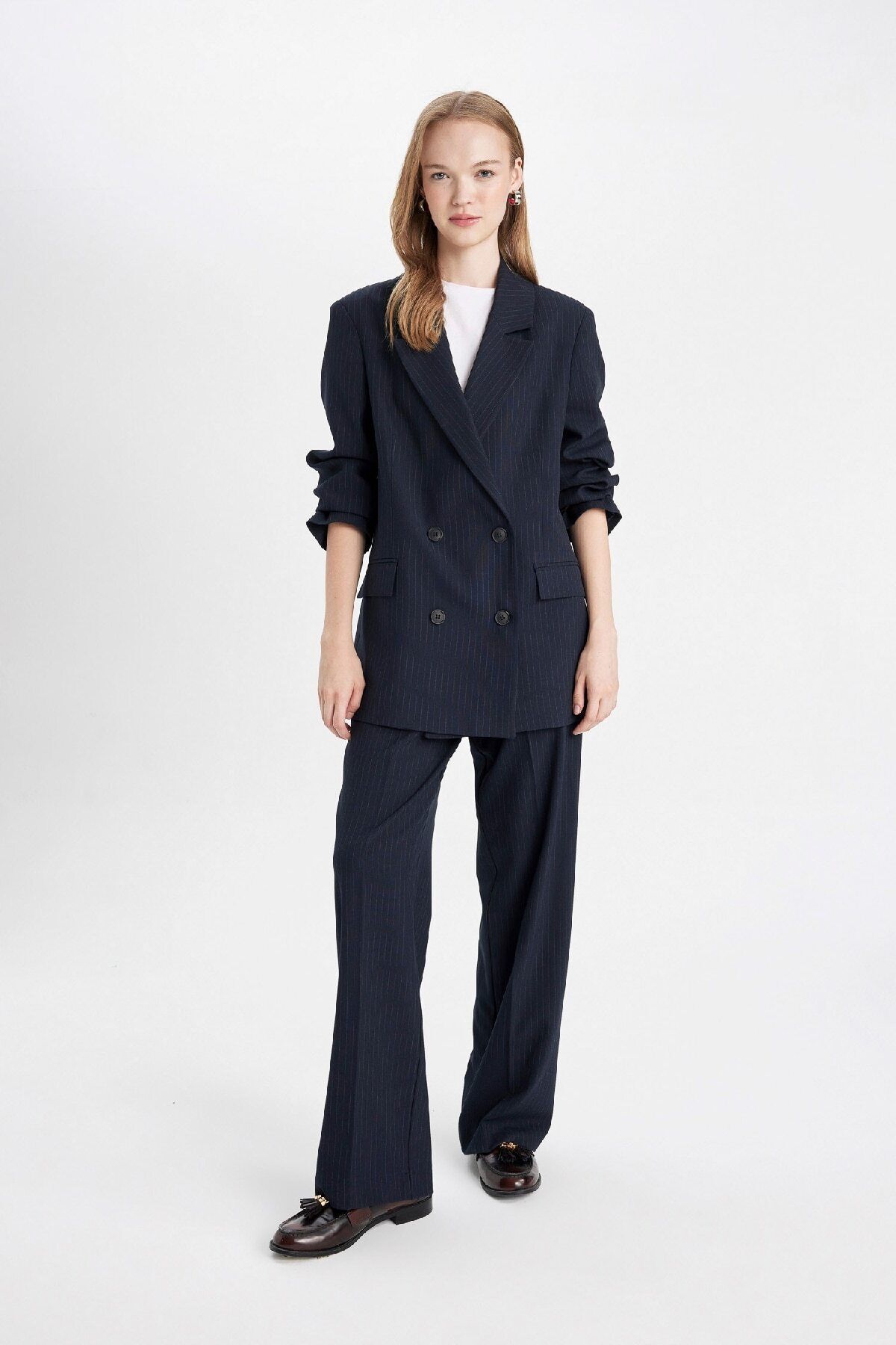 DEFACTO Wide Leg Normal Waist Standard Length Trousers