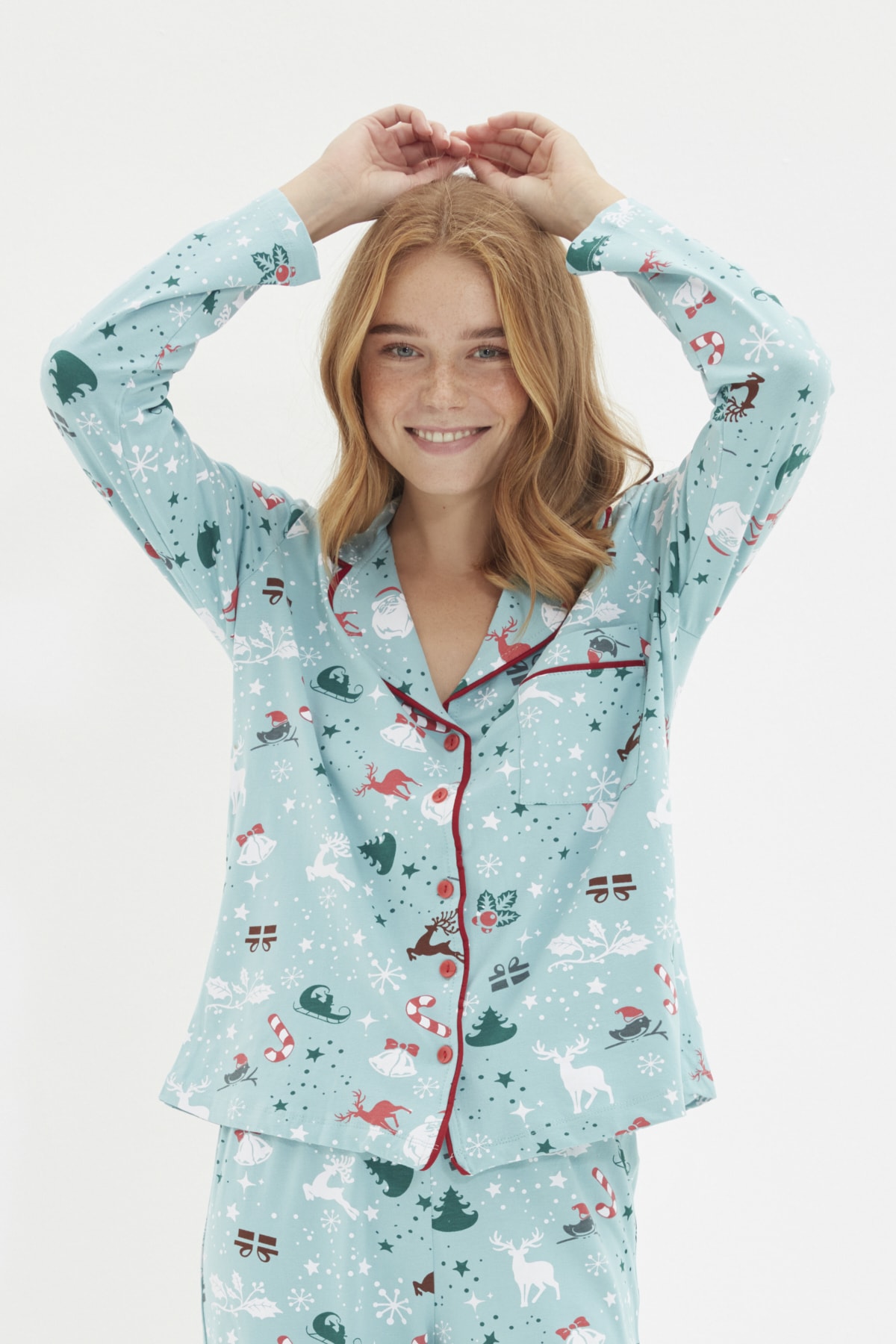 Női pizsama Trendyol Christmas Themed