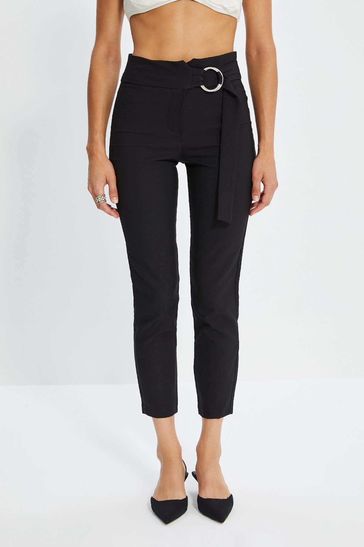 Pantaloni dama Trendyol Detailed