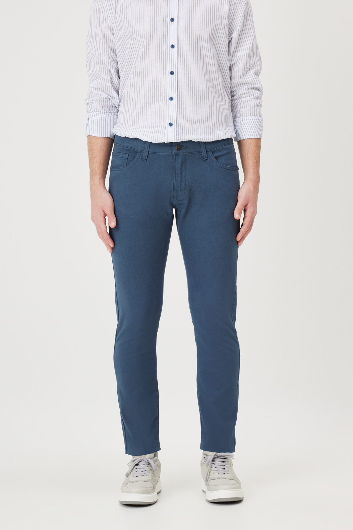AC&Co / Altınyıldız Classics Men's Oil Slim Fit Slim Fit 5 Pocket Cotton Canvas Stretchy Chino Pants