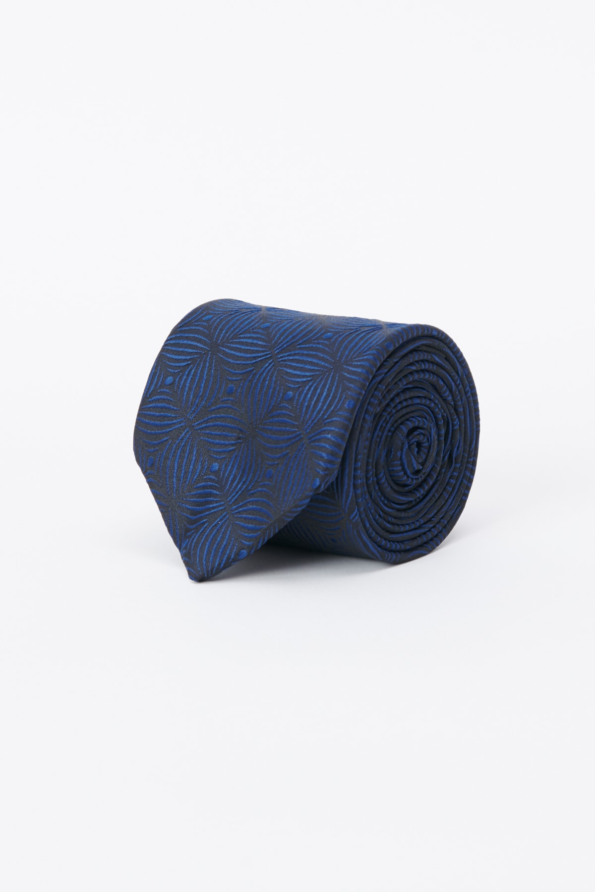 ALTINYILDIZ CLASSICS Men's Anthracite-dark blue Patterned Tie