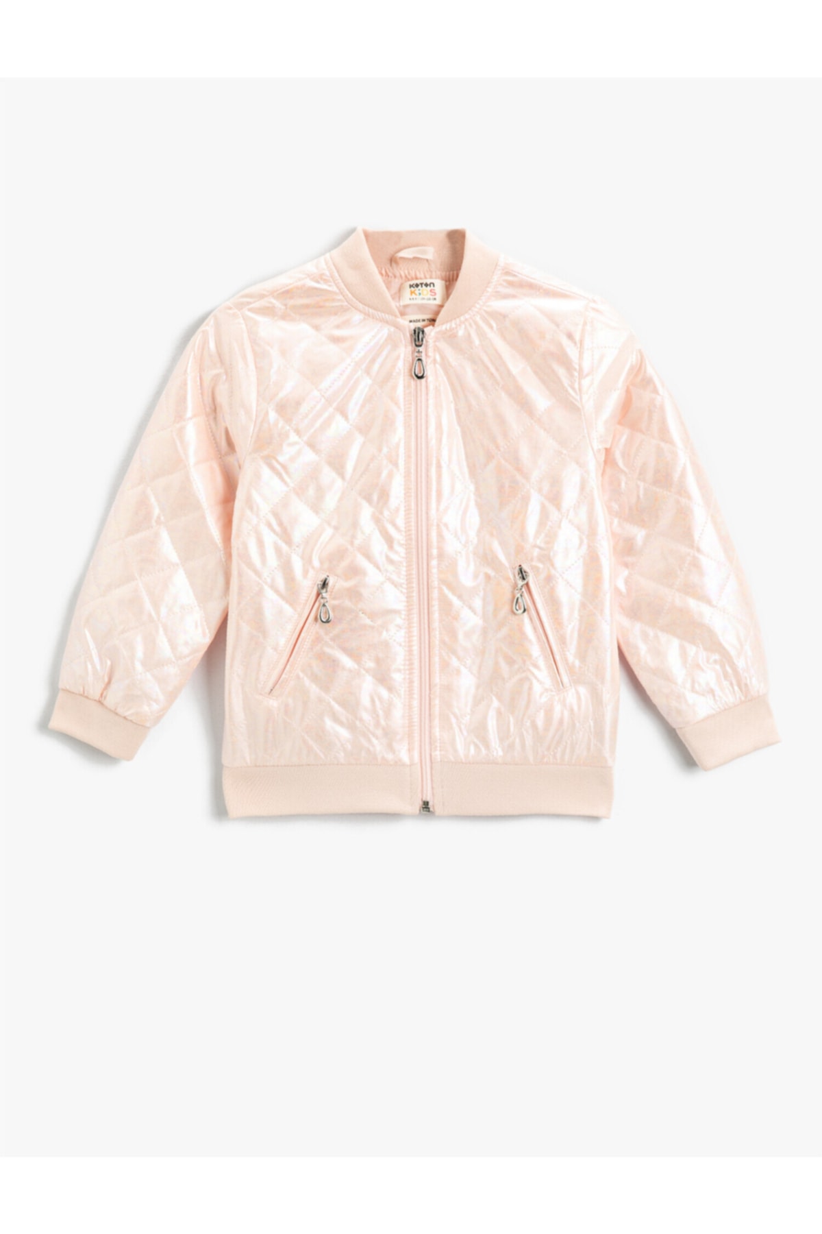 Koton Quilted Bomber Jacket Crew Neck