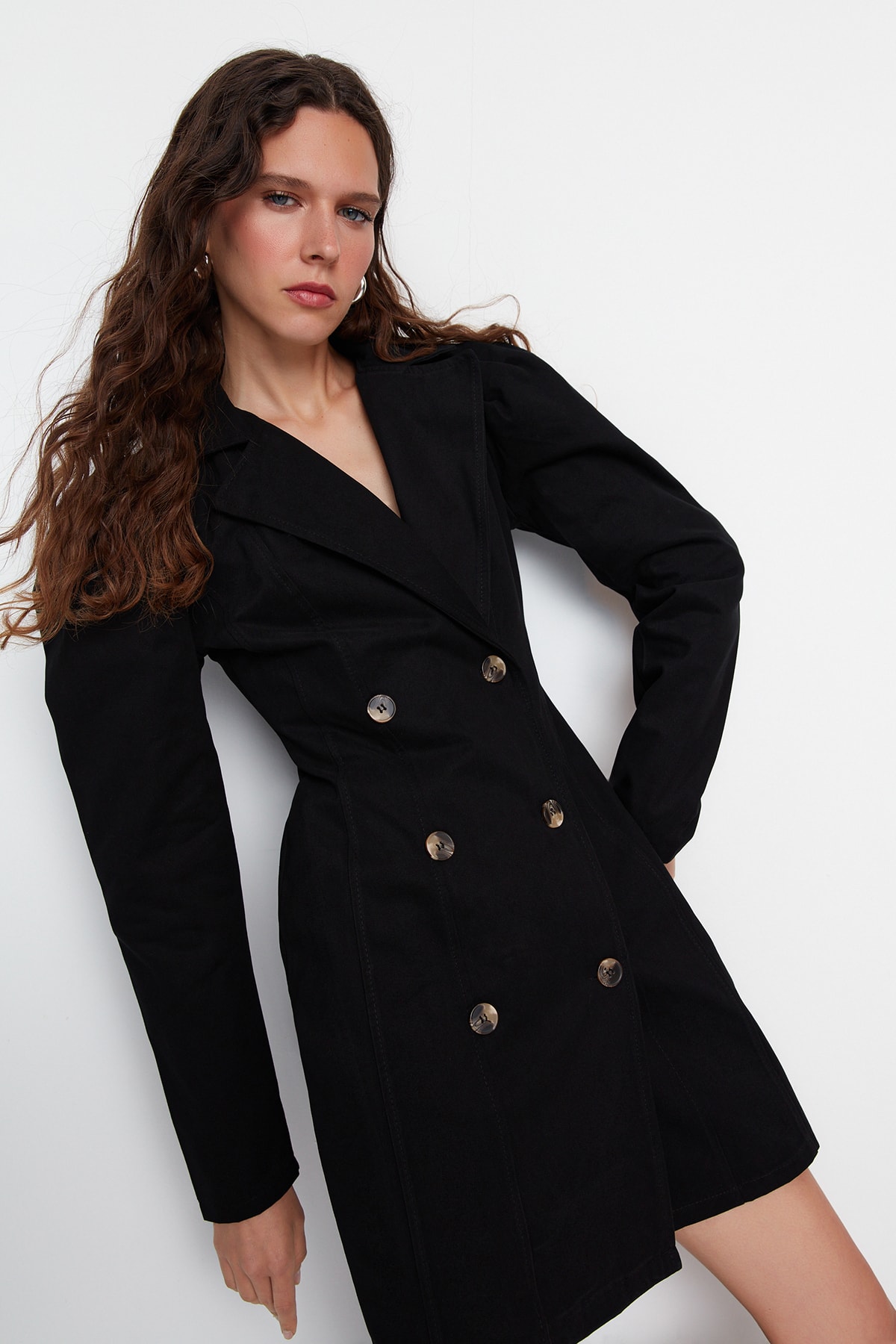 Rochie de dama Trendyol TWOAW22EL1352/Black