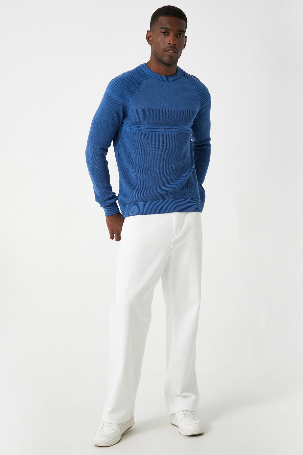 Levně Koton Men's Blue Sweater