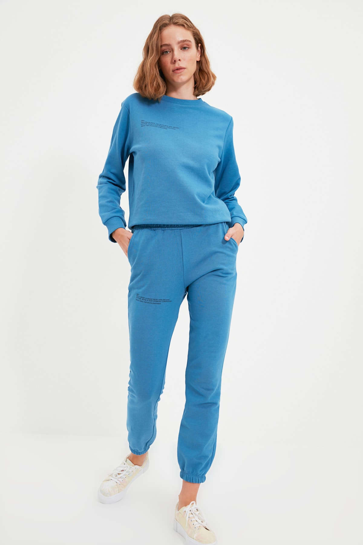 Trendyol Sweatpants - Dunkelblau - Basic jogger