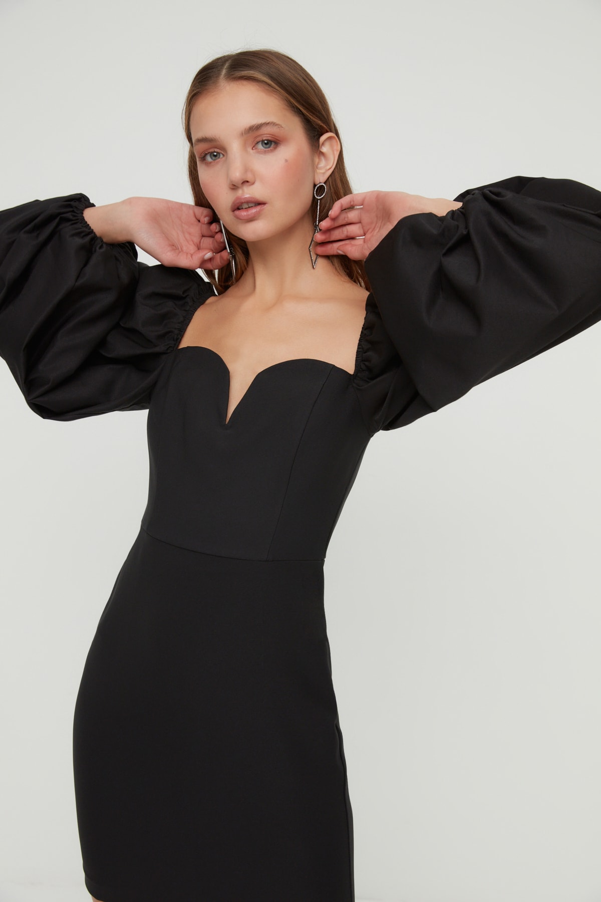 Rochie dama Trendyol TPRSS21EL0192/BLACK