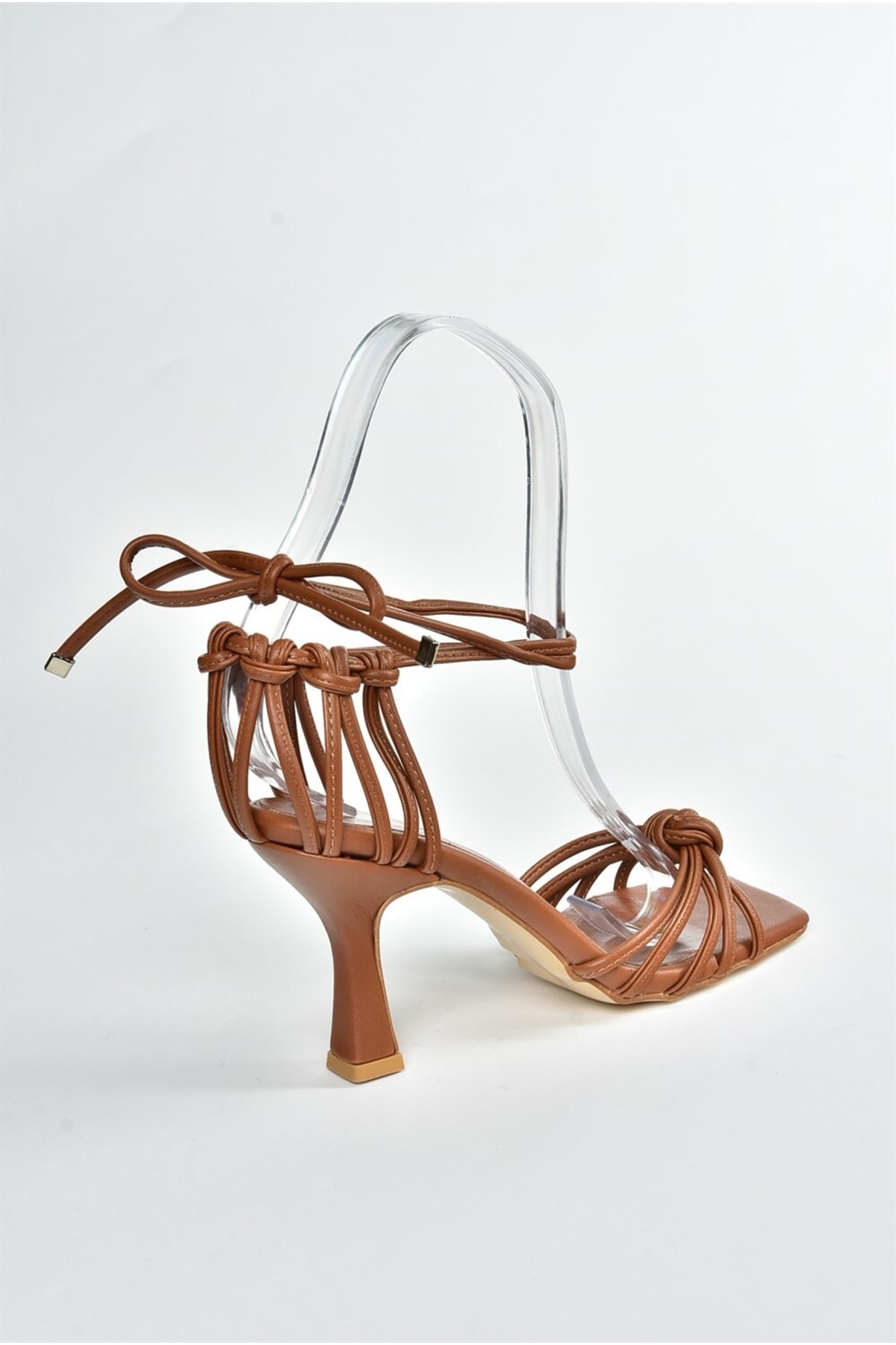 Fox Shoes Black Women&#039;s Thin-Heeled Ankle-laced Shoes