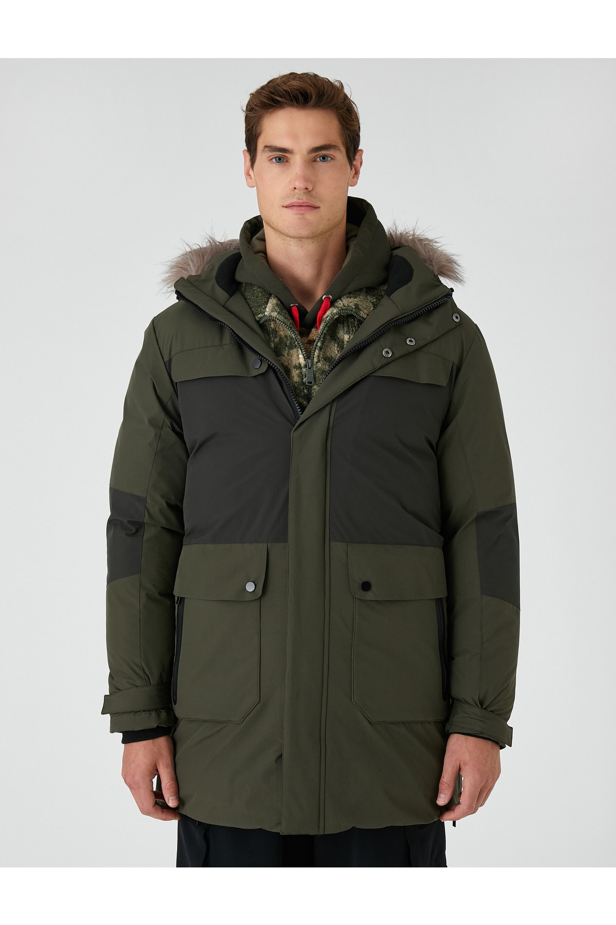 Koton Coat - Khaki - Parka