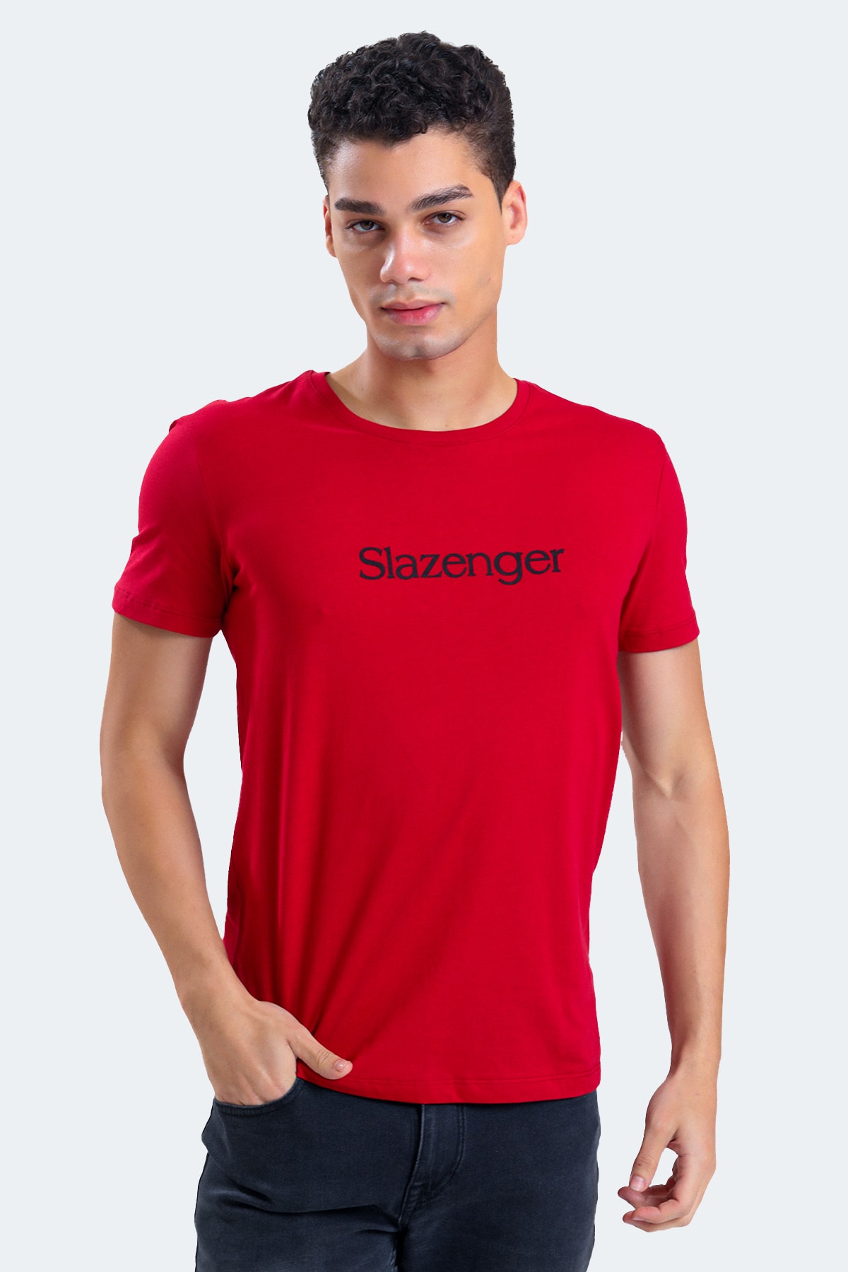 Slazenger Sabe Men's T-shirt Claret Red