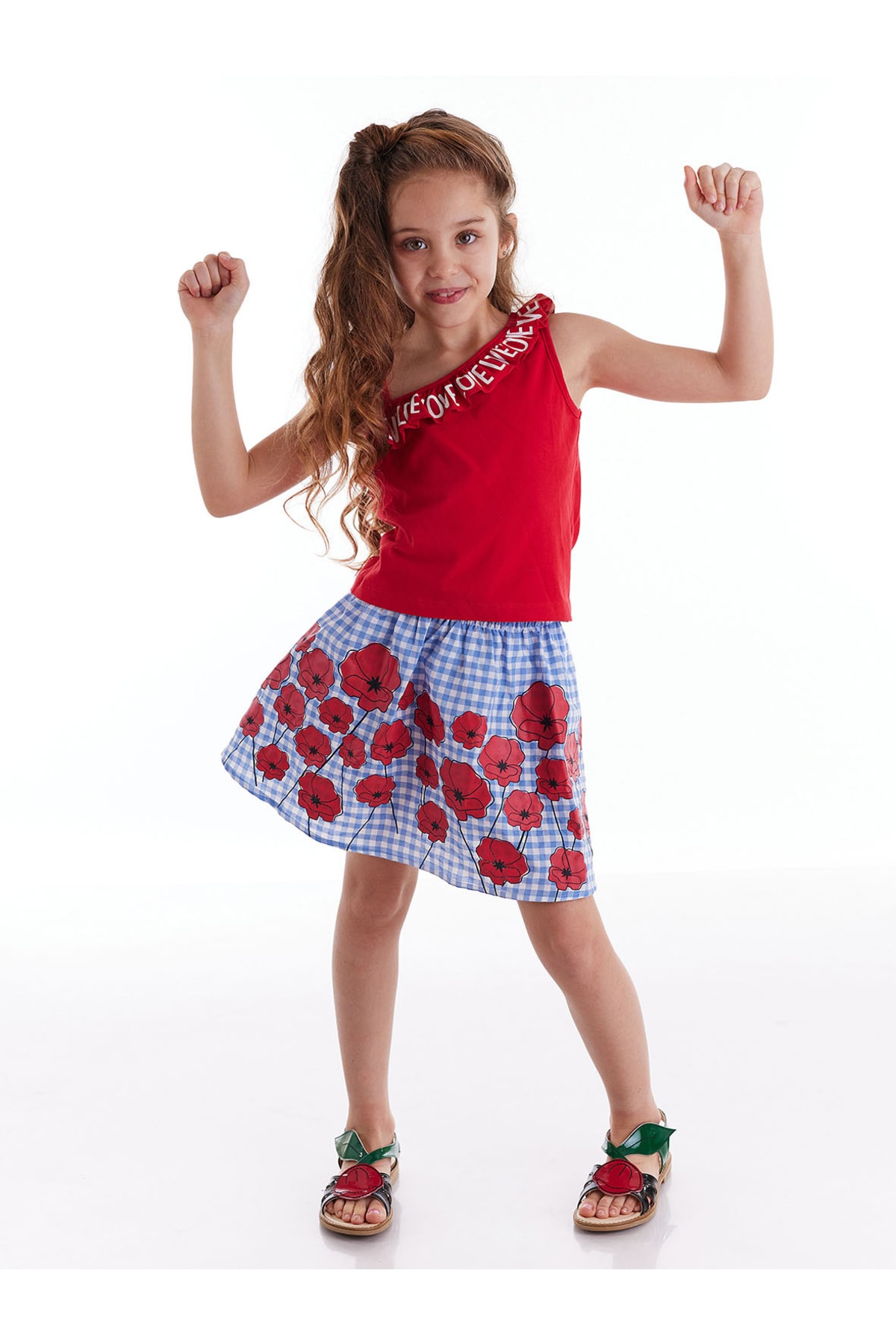 Mushi Poppy Girl T-shirt Skirt Set