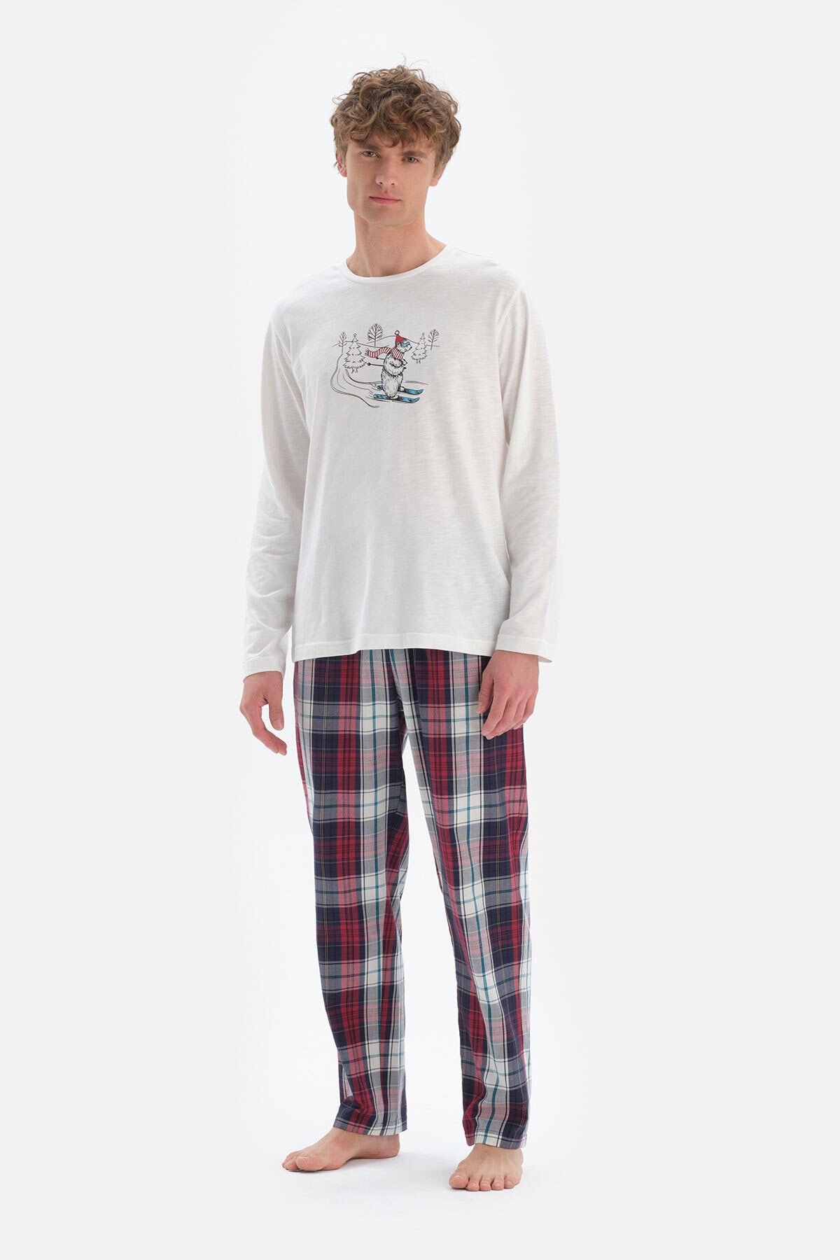 Dagi Pajama Set - Ecru - Graphic