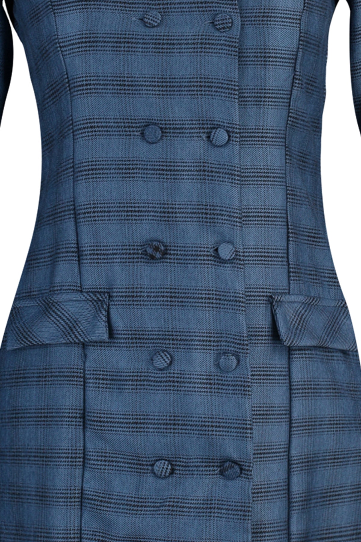 Rochie țesută cu centură Trendyol bleumarin