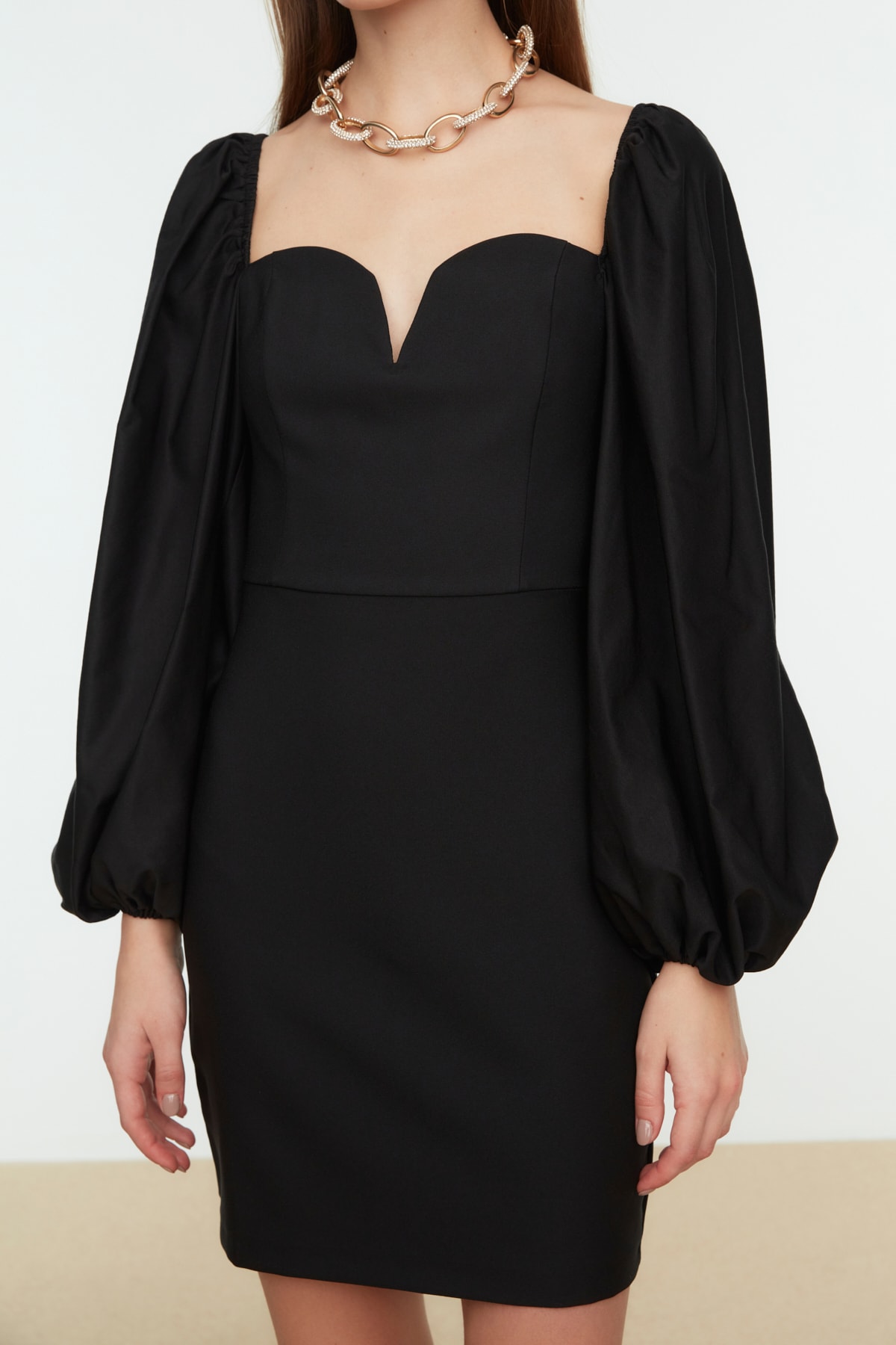 Rochie dama Trendyol TPRSS21EL0192/BLACK