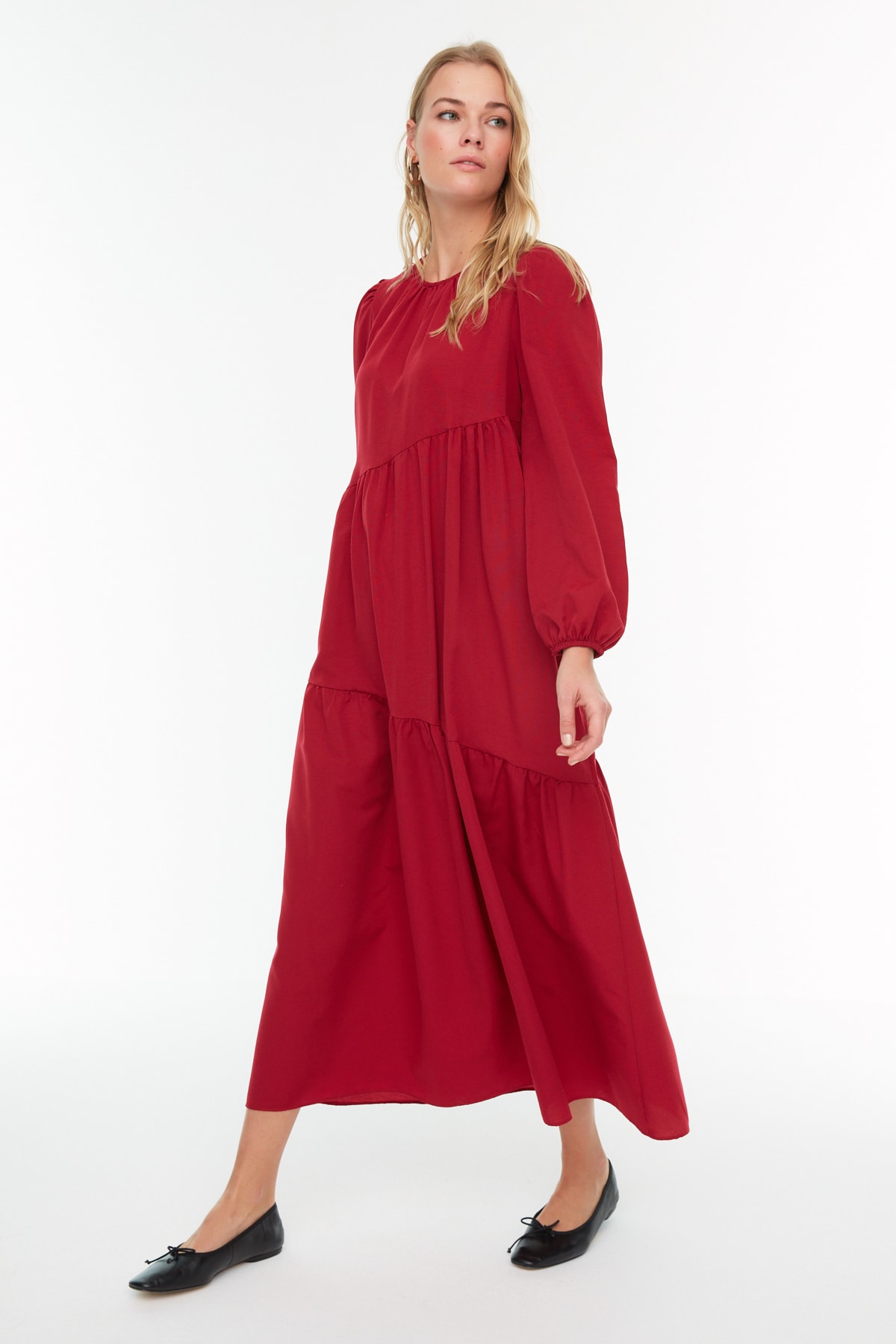 Trendyol Dress - Burgundy - A-line