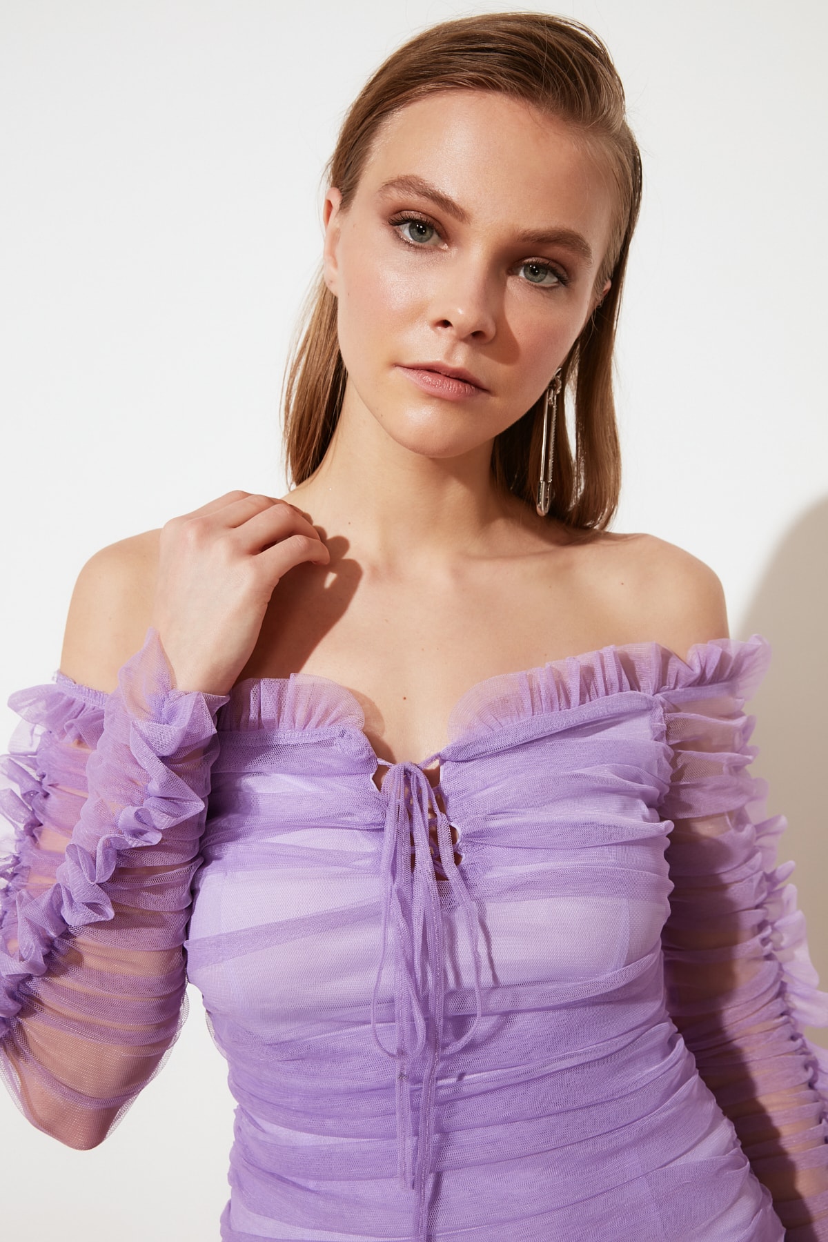 Rochie dama Trendyol Tulle Detailed