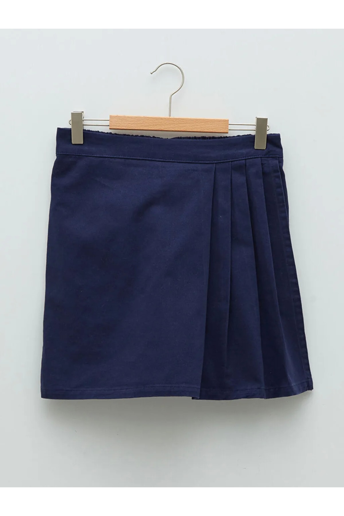 LC Waikiki By Your Fashion Style Girls' Navy Blue Shorts Skirt Basic Gabardine