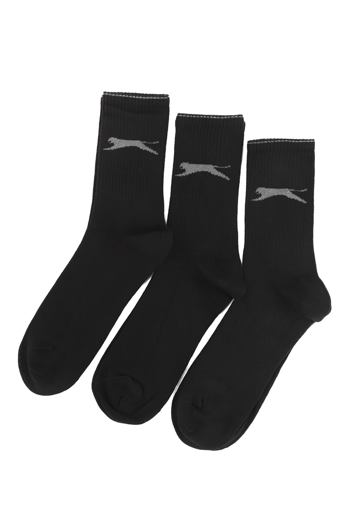 Levně Slazenger Jago Men's Sports Socks 40-44 Black Color, Set of 3