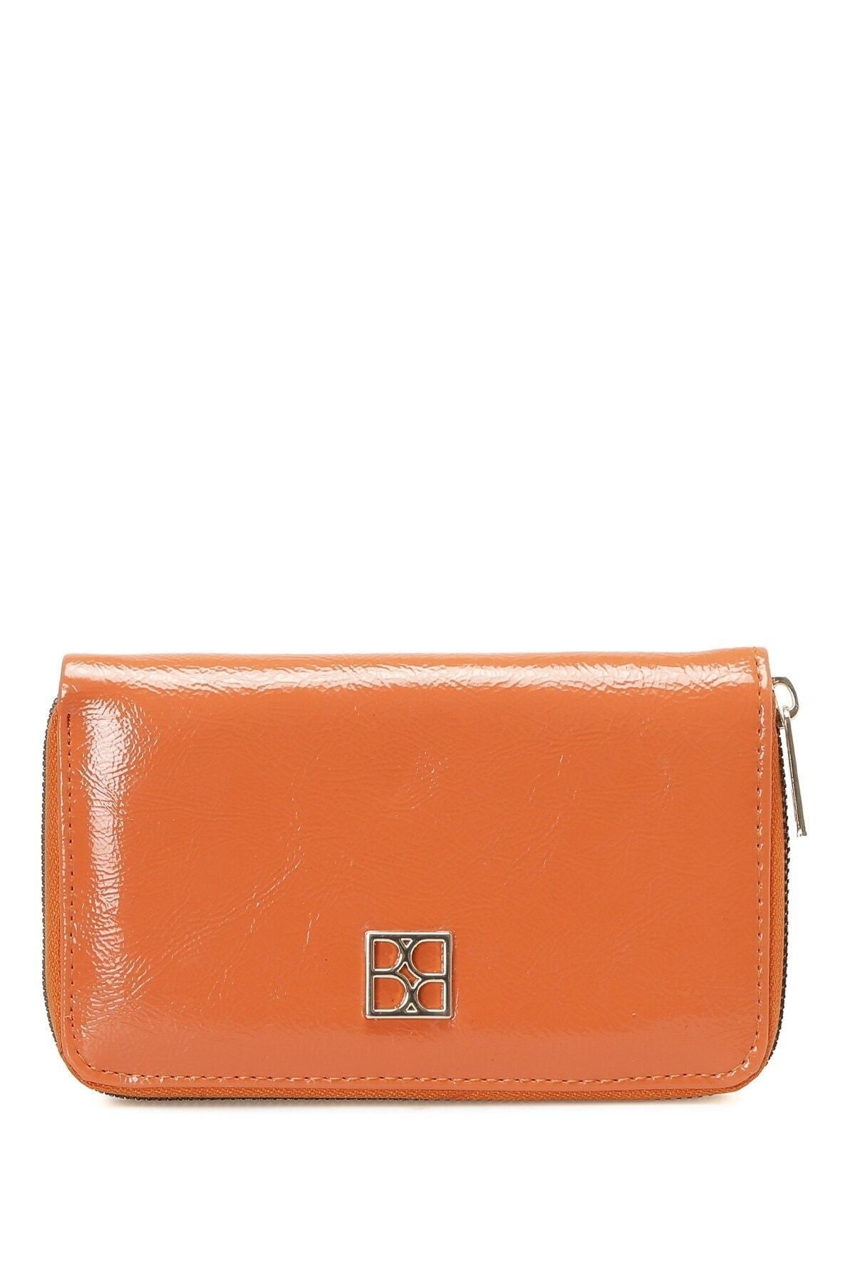 Levně Butigo Patent Leather LUX CZDN 3PR Women's Wallet Orange