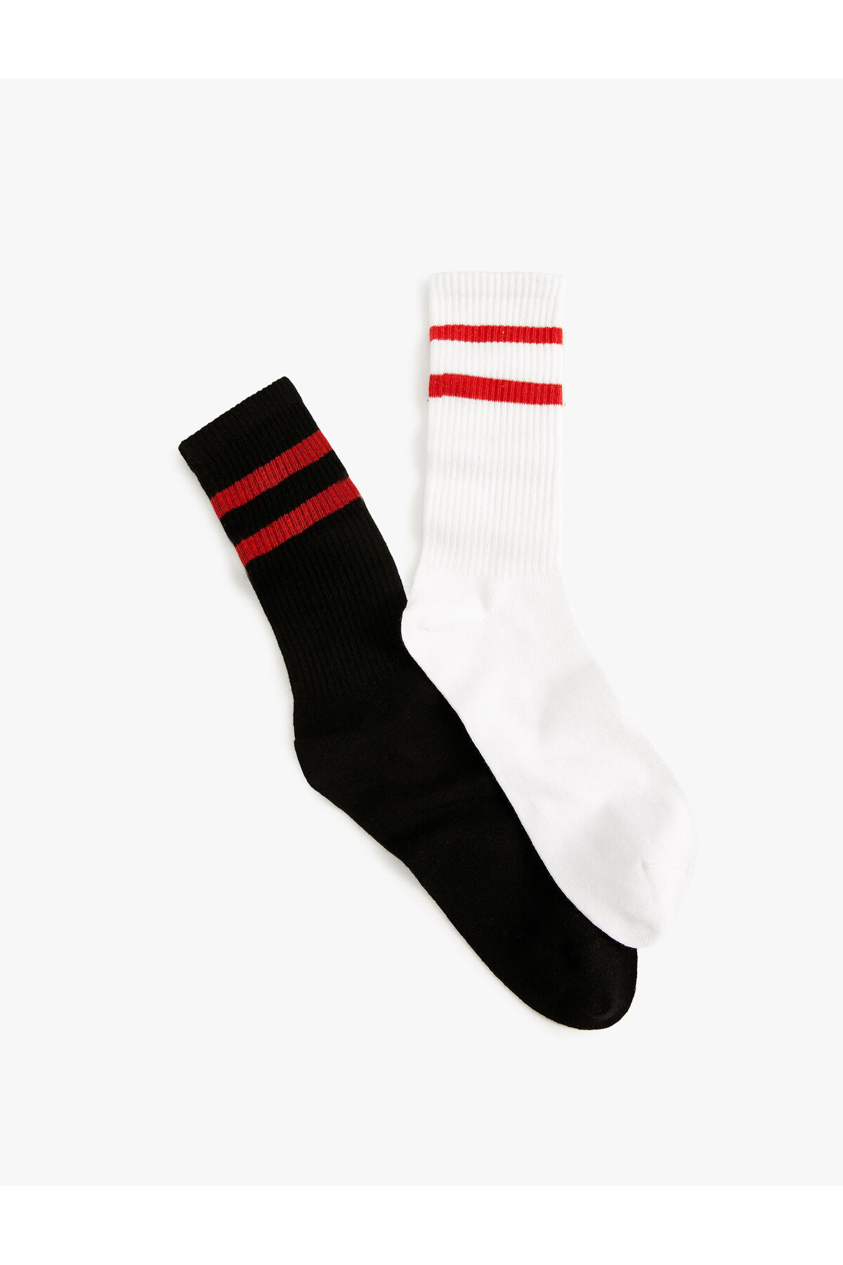 Koton 2-Pack Tennis Socks Striped Patterned Multi Color