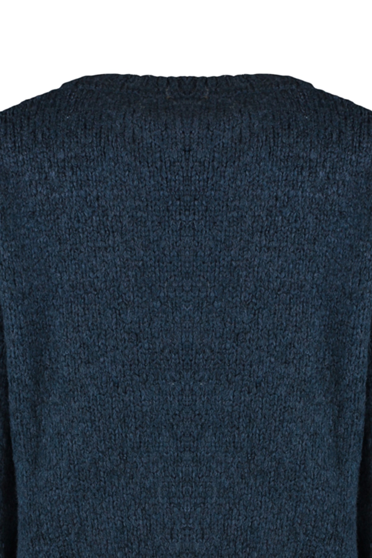 Trendyol Blue Wide Fit Soft Textured Basic Knitwear Sweater