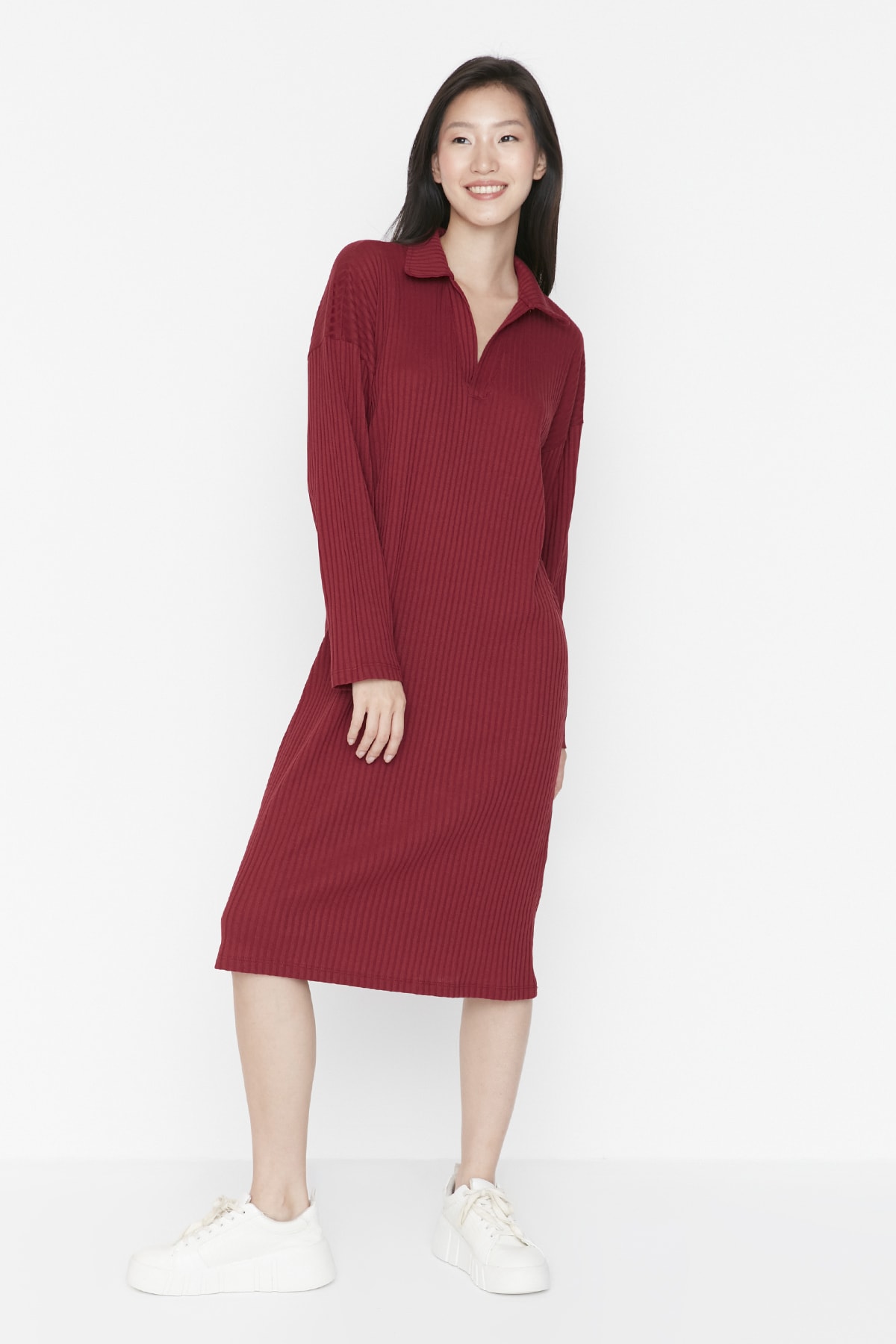Trendyol Dress - Burgundy - A-line