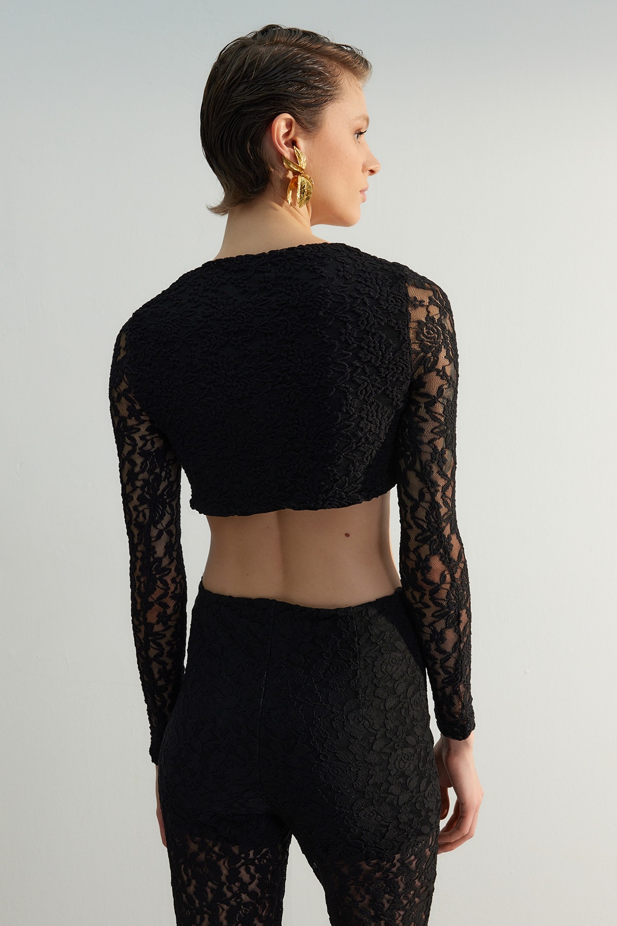 Trendyol Limited Edition Black Lace Detailed Bustier