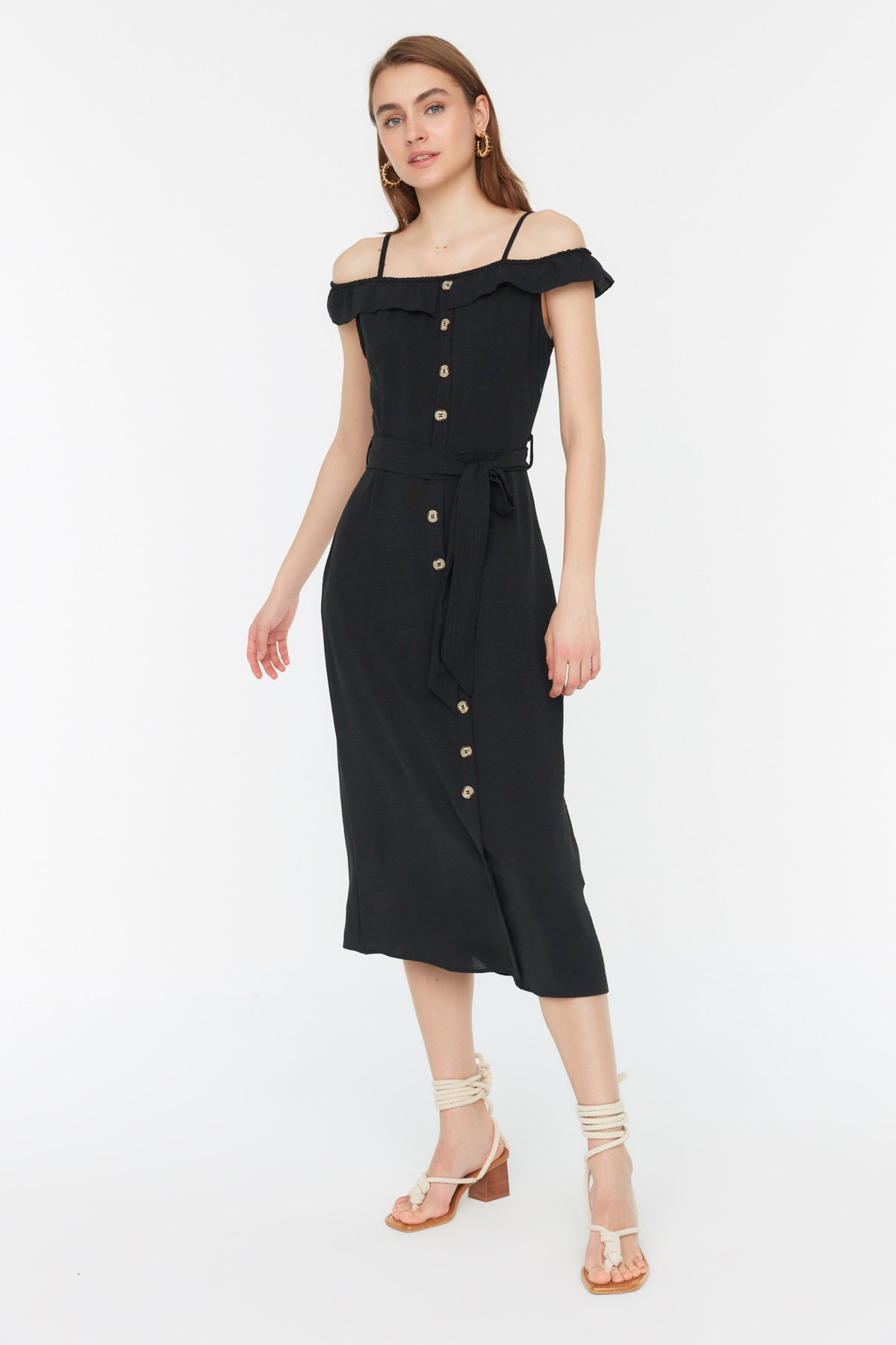 Trendyol Black Belted Dress