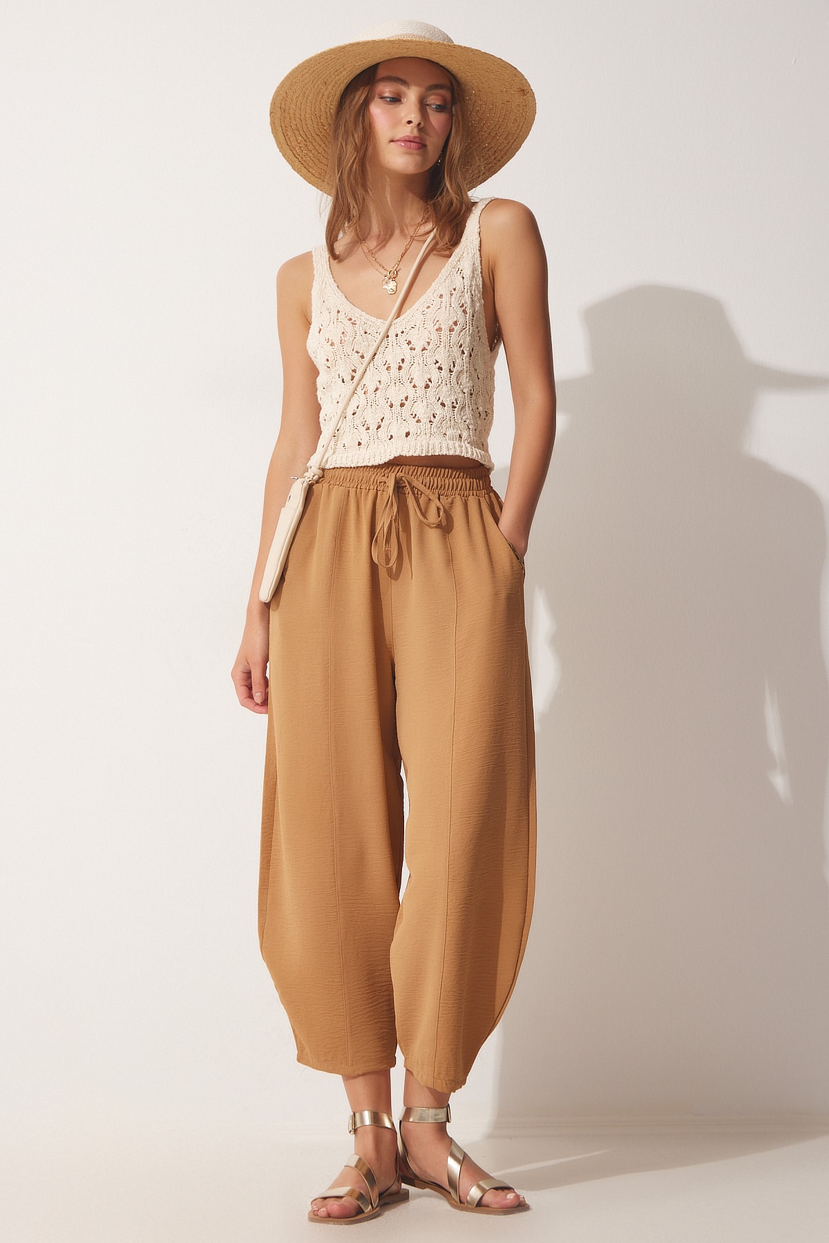 Happiness İstanbul Pants - Brown - Carrot pants