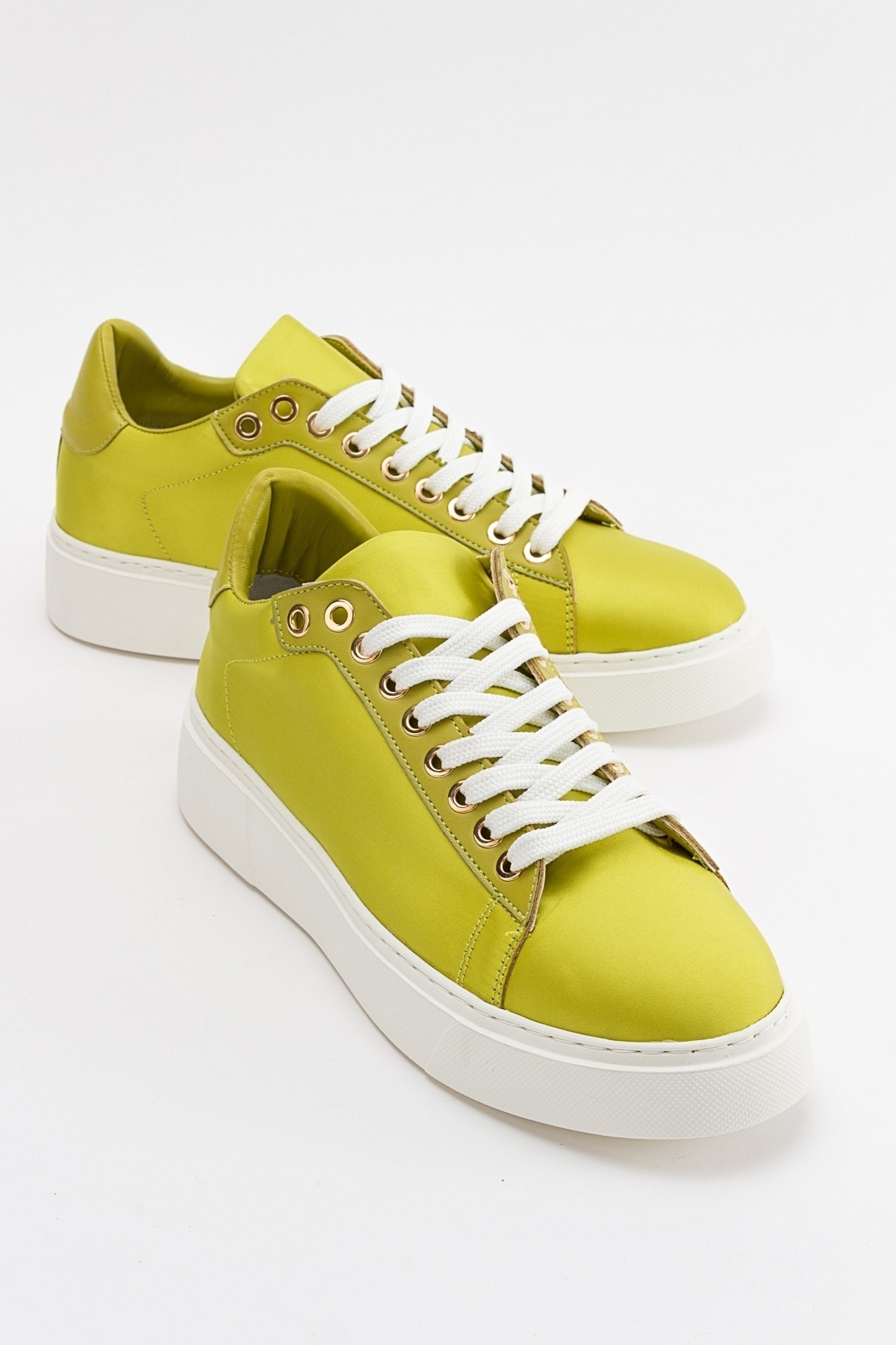 LuviShoes Vrop Green Women's Sneakers