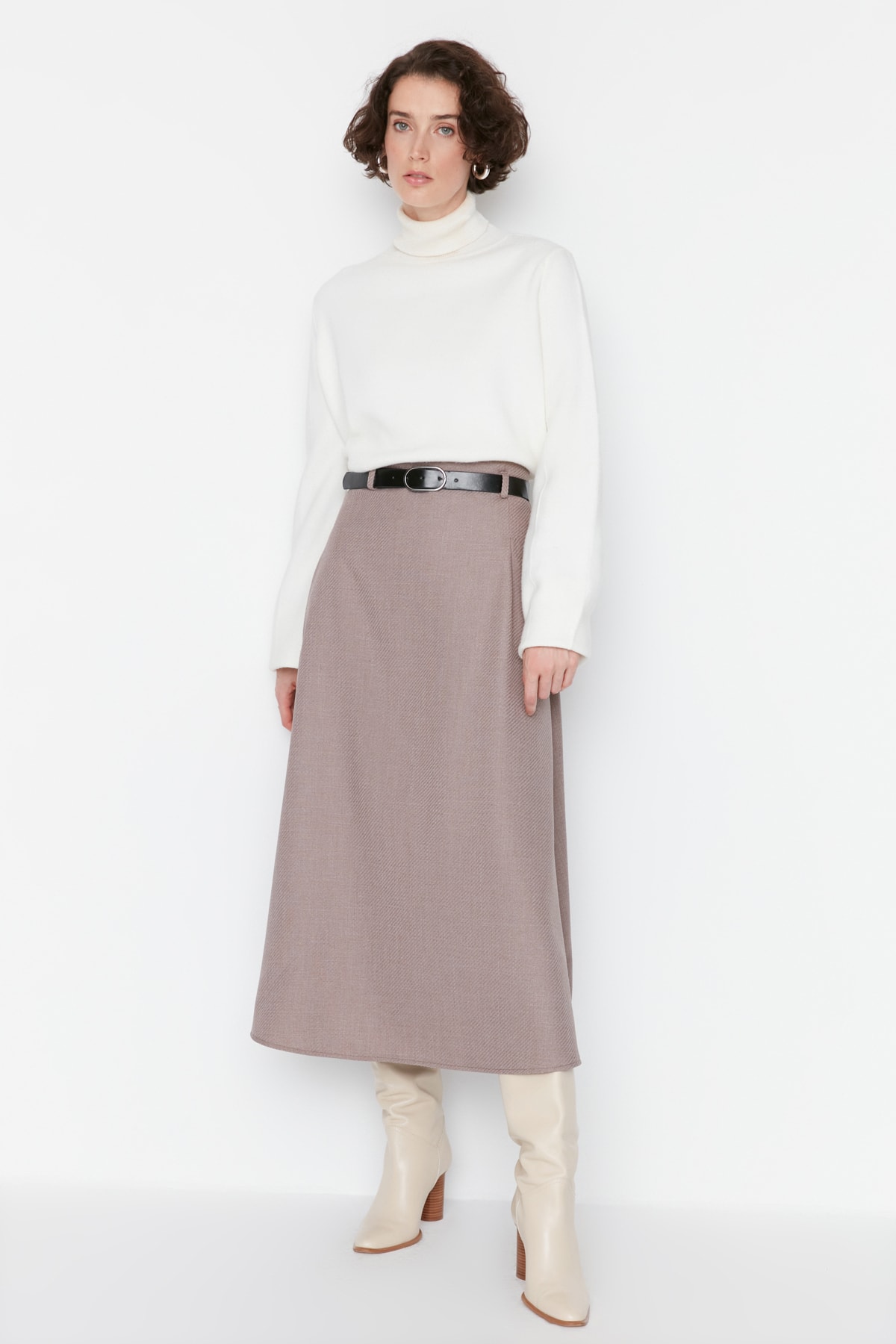 Women's skirt Trendyol Mink