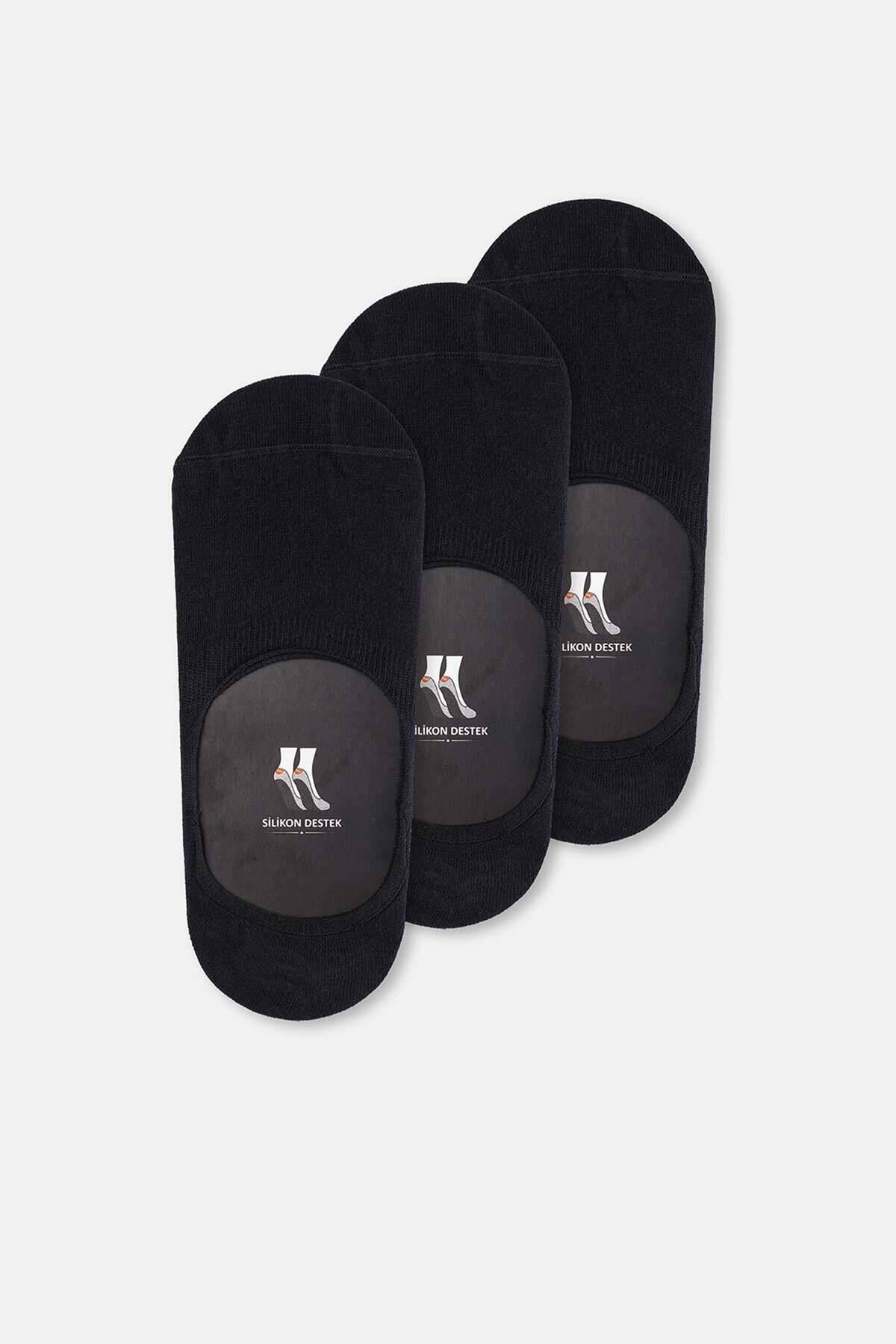 Levně Dagi Men's Black 3-pack Short Invisible Socks