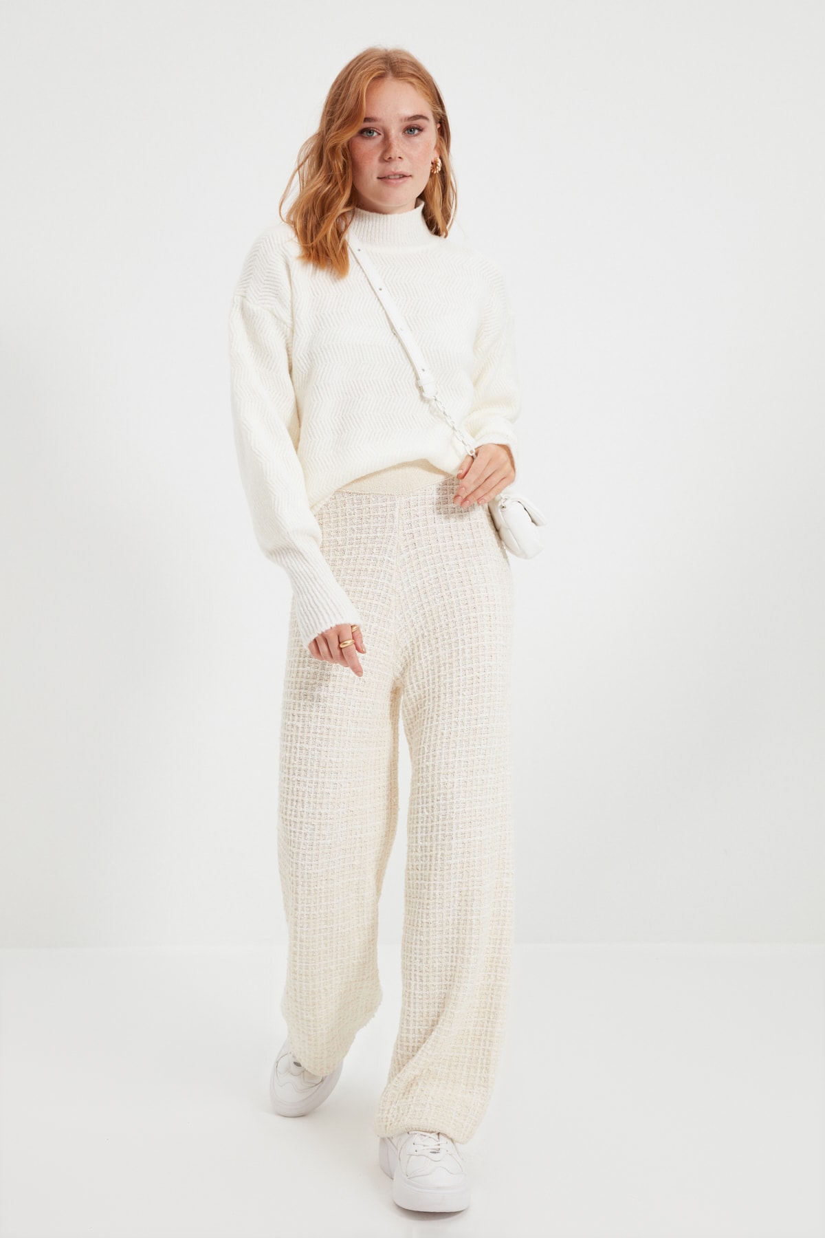 Women's sweater Trendyol Ecru