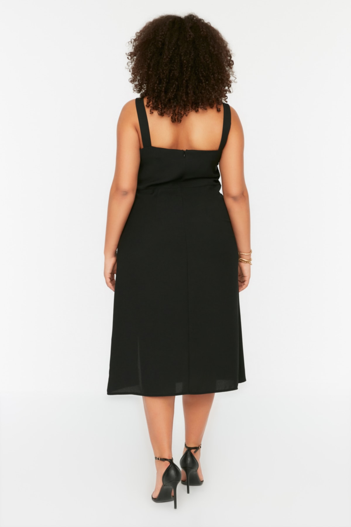 Rochie Trendyol Black Woven Slit