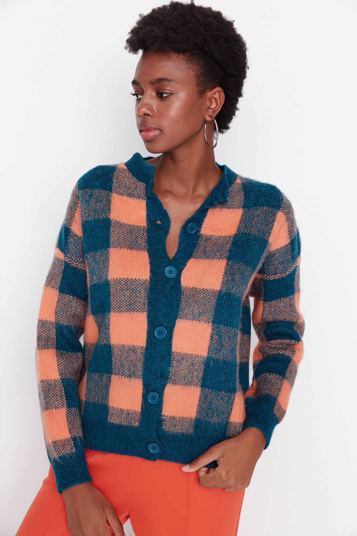 Women's cardigan Trendyol Jacquard